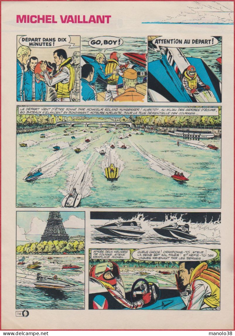 Dans L'enfer Des "6 Heures". Les 6 Heures Motonautiques De Paris. Bande Dessinée. BD. J Graton. Histoire Complète.1971 - Colecciones