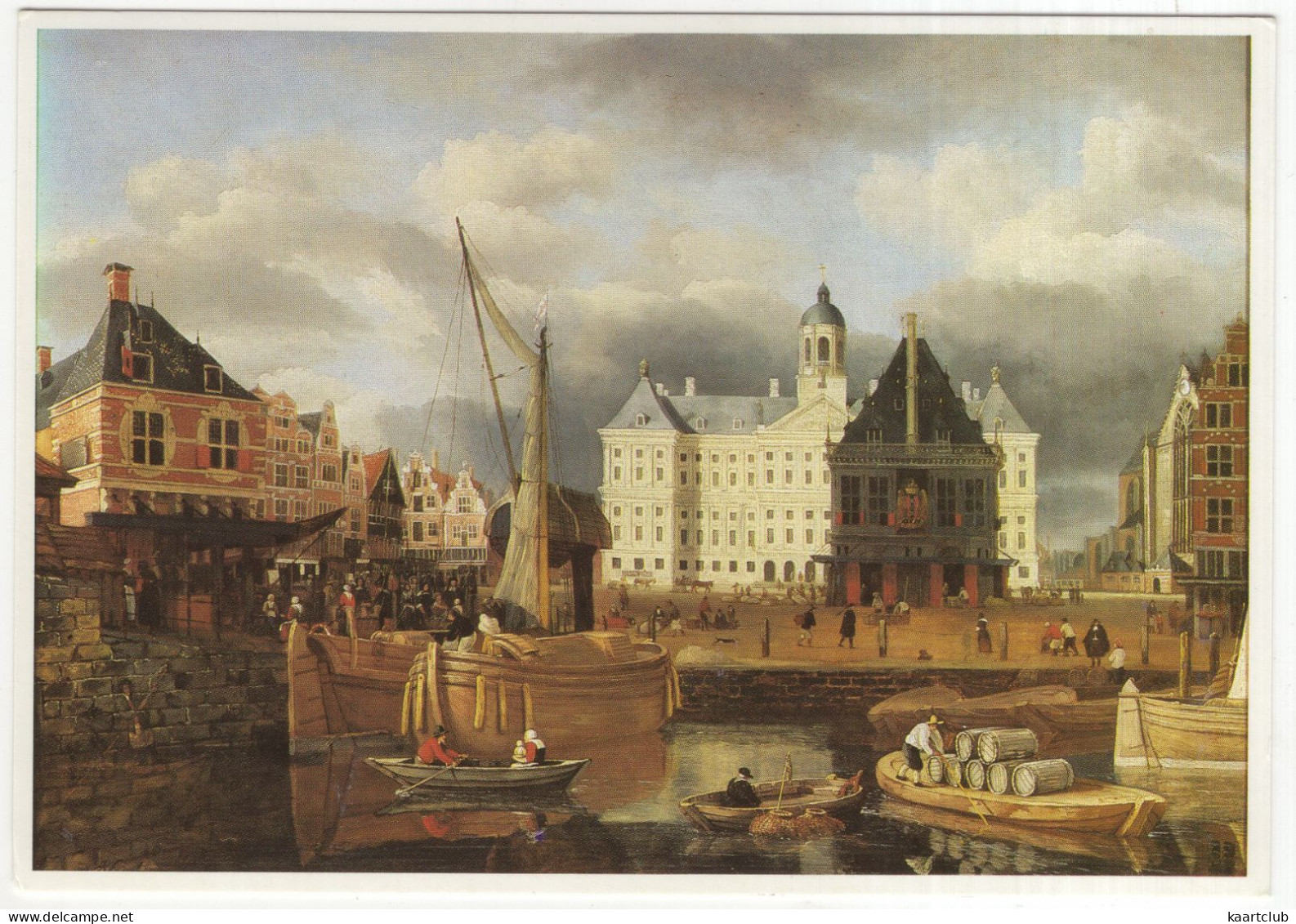 Paleis Op De Dam (voormalig Stadhuis): Ned. Bank Painting By Jan Van Kessel - Royal Palace Amsterdam (former Town Hall) - Amsterdam