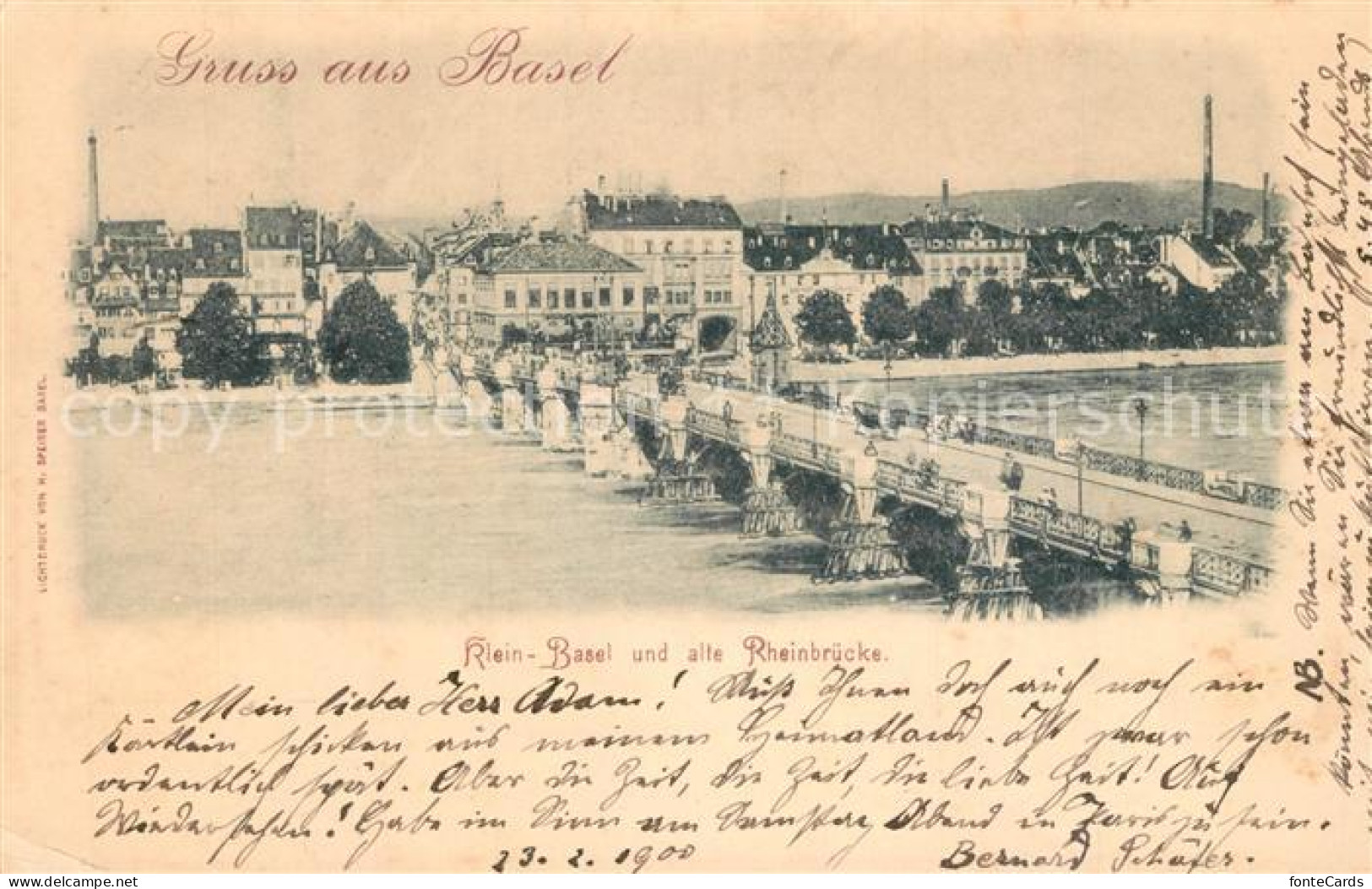 13301869 Basel BS Alte Rheinbruecke Basel BS - Other & Unclassified