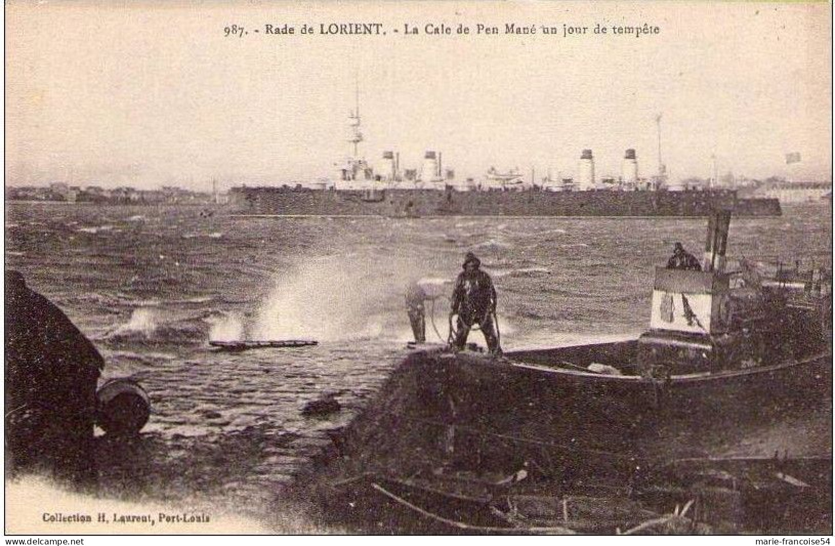 LORIENT - Cale De Pen Mané Un Jour De Tempête - Lorient