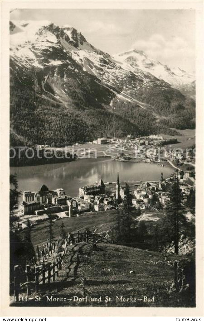 13299729 St Moritz Dorf GR Panorama Mit St Moritz Bad St Moritz Dorf GR - Sonstige & Ohne Zuordnung