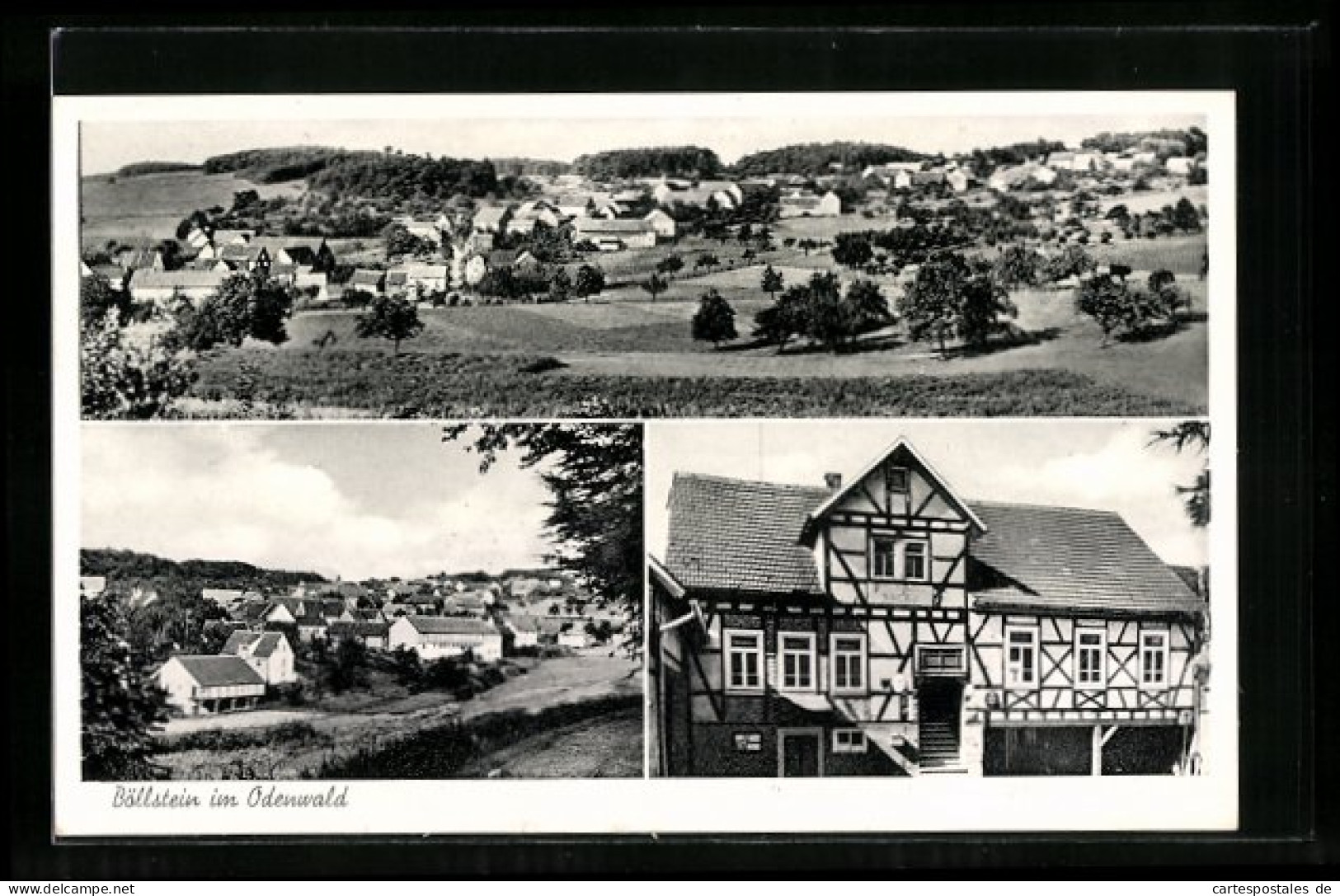 AK Böllstein /Odenw., Ortsansichten, Gasthaus Zur Post  - Autres & Non Classés