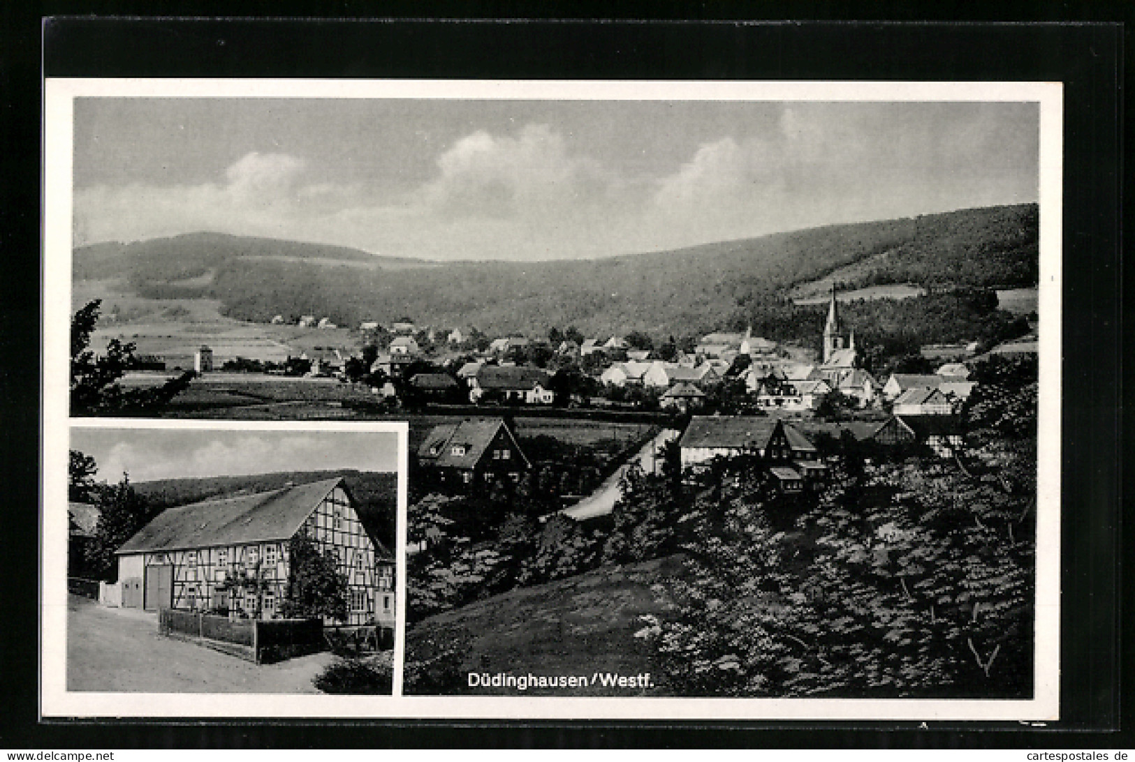 AK Düdinghausen /Westf., Gasthaus Frese, Teilansicht  - Other & Unclassified