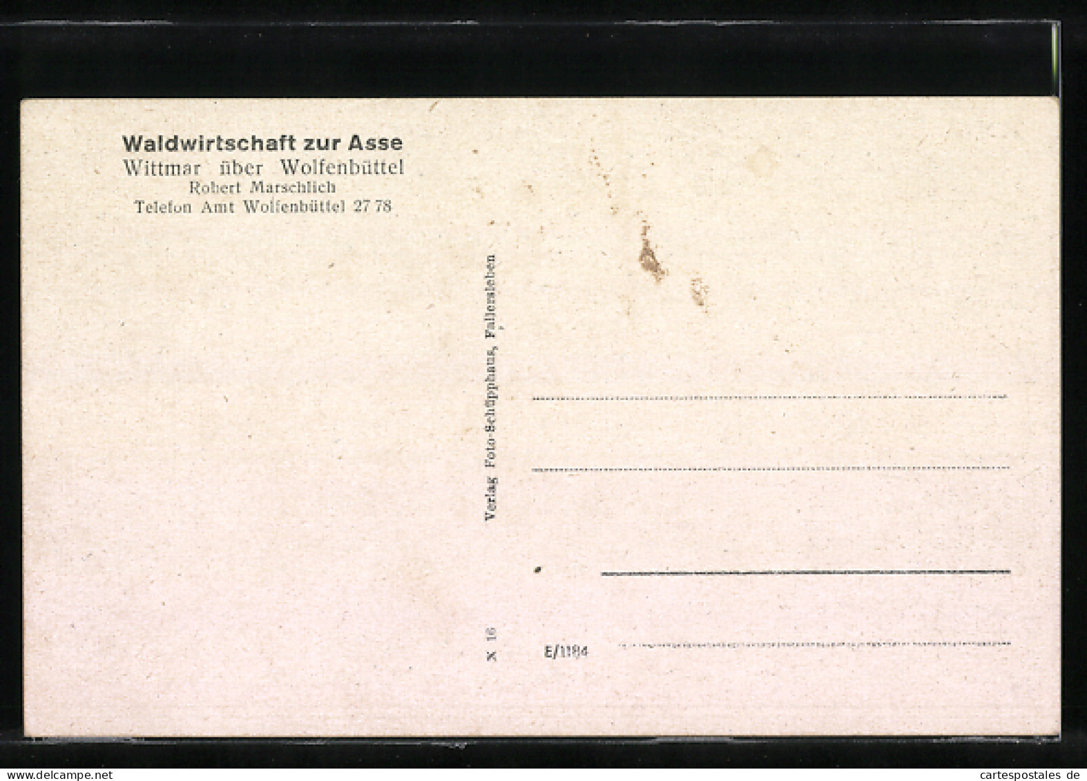 AK Wittmar über Wolfenbüttel, Gasthaus Wirtschaft Zur Asse R. Marschlich, Gartenansicht  - Wolfenbüttel