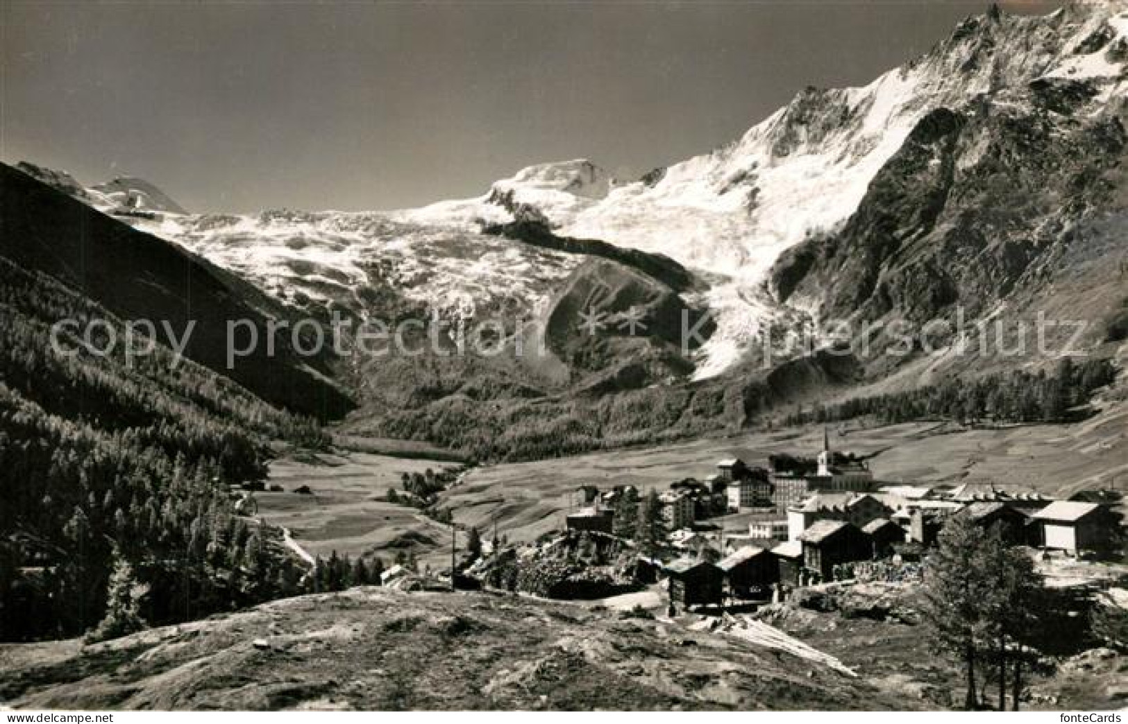 13299059 Saas-Fee Mit Allalinhorn Alphubel Taeschhorn Und Dom Saas-Fee - Sonstige & Ohne Zuordnung