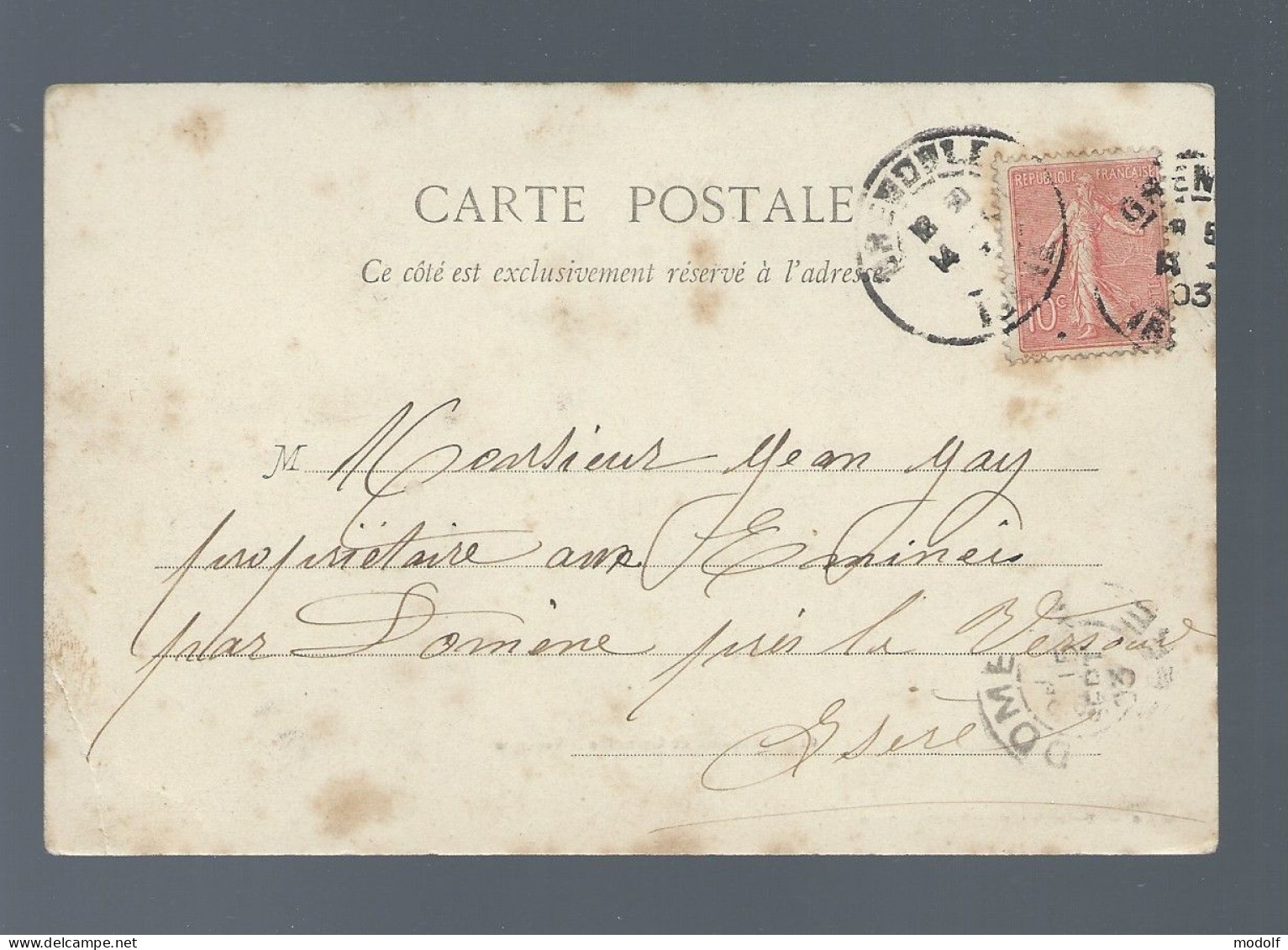 CPA - 38 - Environs De Grenoble - Voreppe - Animée - Précurseur - Circulée En 1903 - Voreppe