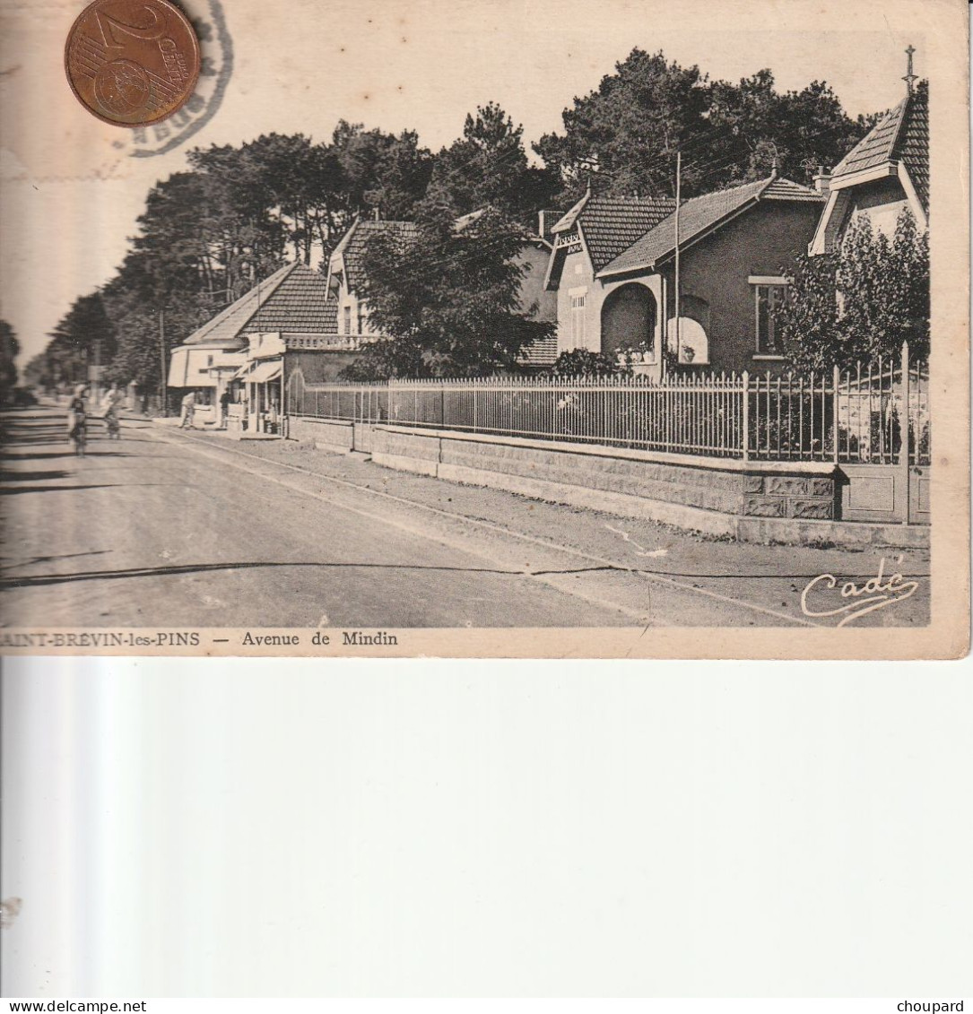 44 - Carte Postale Ancienne De SAINT BREVIN LES PINS  Avenue De Mindin - Saint-Brevin-les-Pins