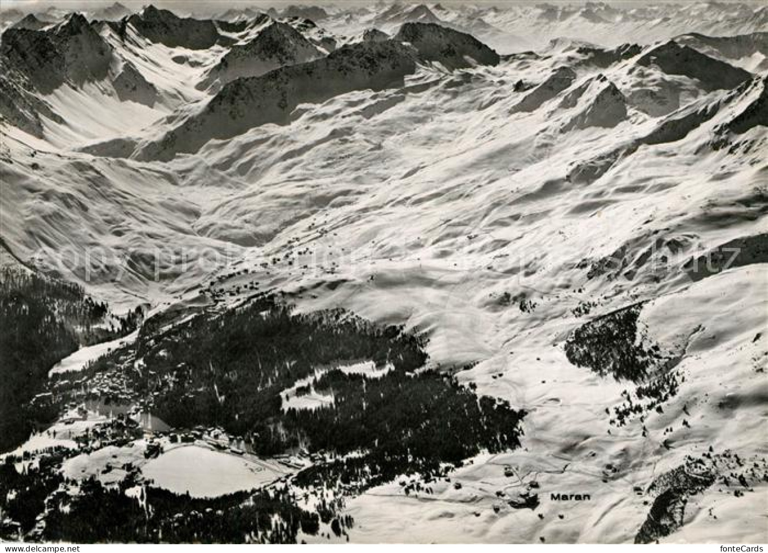 13298139 Arosa GR Skigebiet Alpenwelt Fliegeraufnahme Arosa GR - Autres & Non Classés