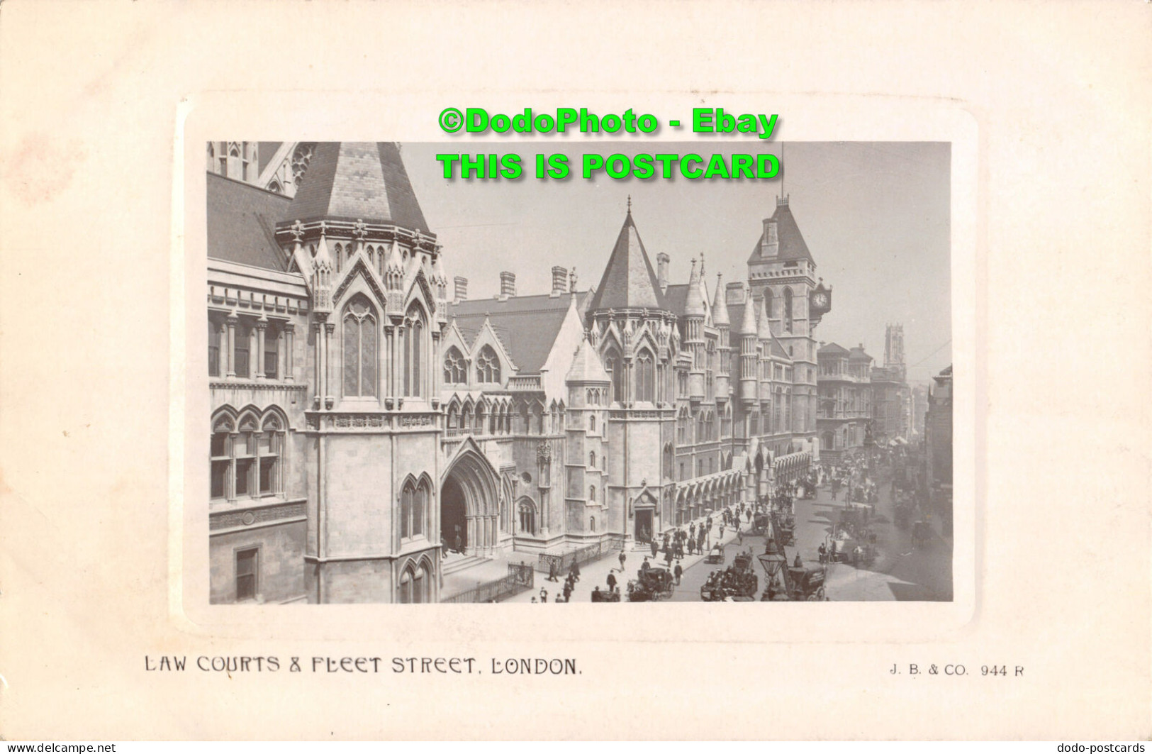 R355771 London. Law Courts And Fleet Street. J. Beagles. Beagles Post Cards - Other & Unclassified