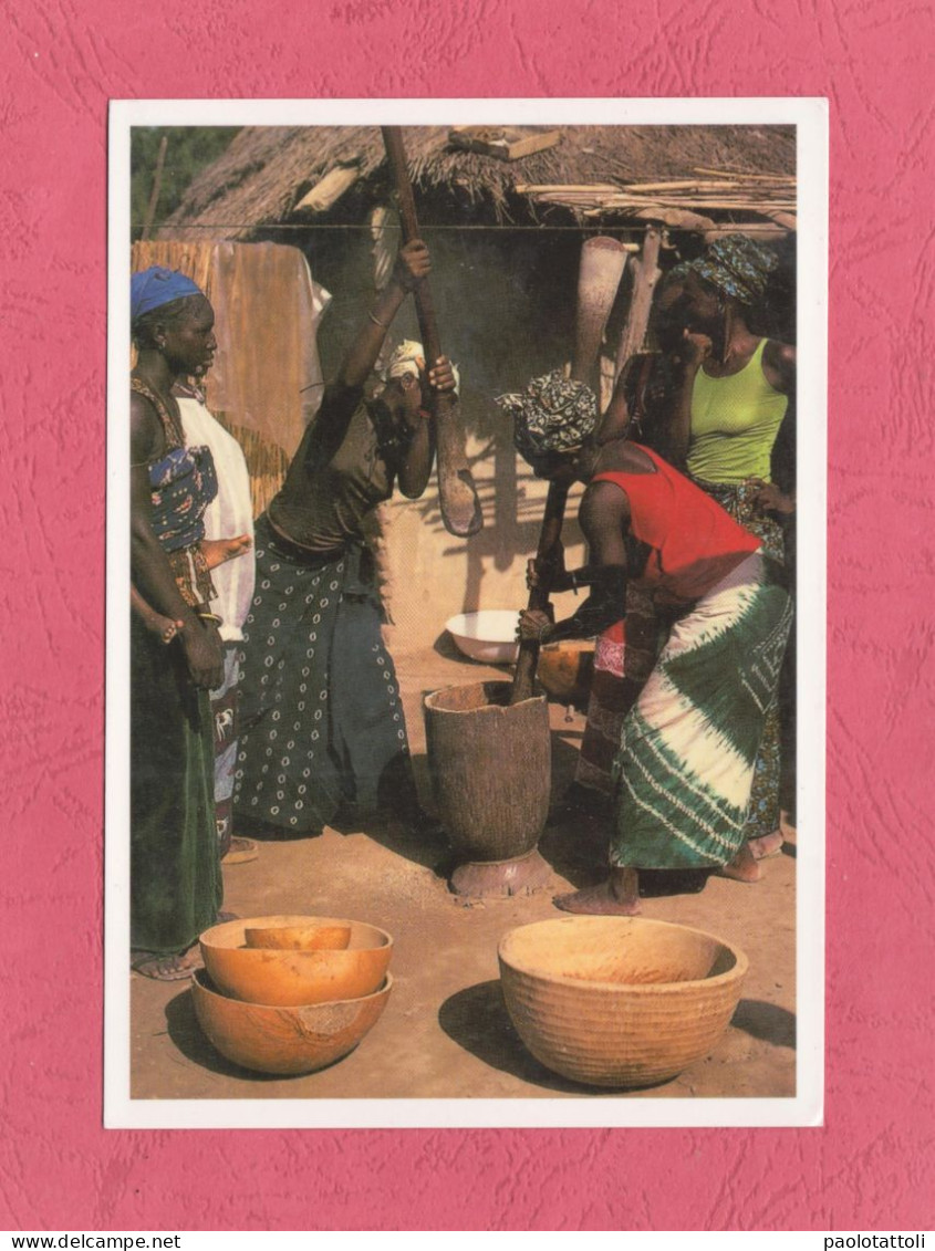 Senegal. Scene De Vie La Traditionelle. Standard Size, Back Divided, Ed, Africa N° 274. Photo Y.Delacourt. New - Senegal