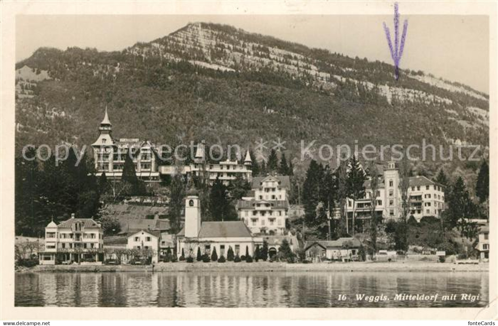 13297807 Weggis Vierwaldstaettersee Mitteldorf Mit Rigi Weggis Vierwaldstaetters - Autres & Non Classés