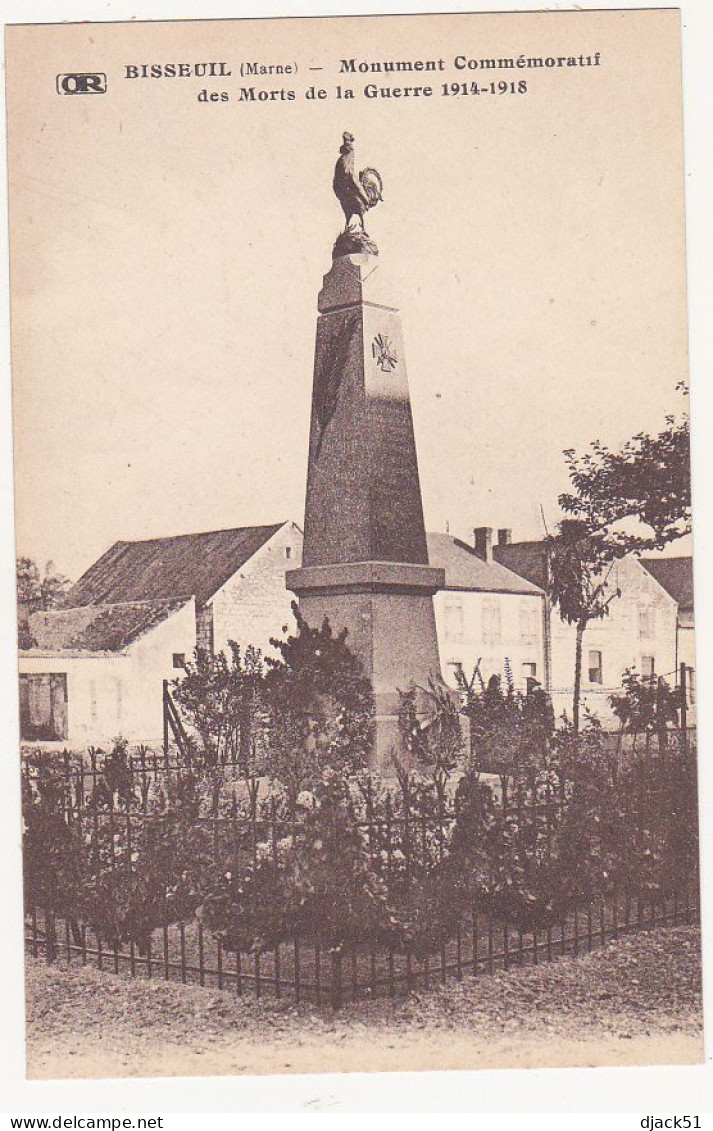 51 - BISSEUIL (Marne) - Monument Commémoratif Des Morts De La Guerre 1914-1918 - Other & Unclassified