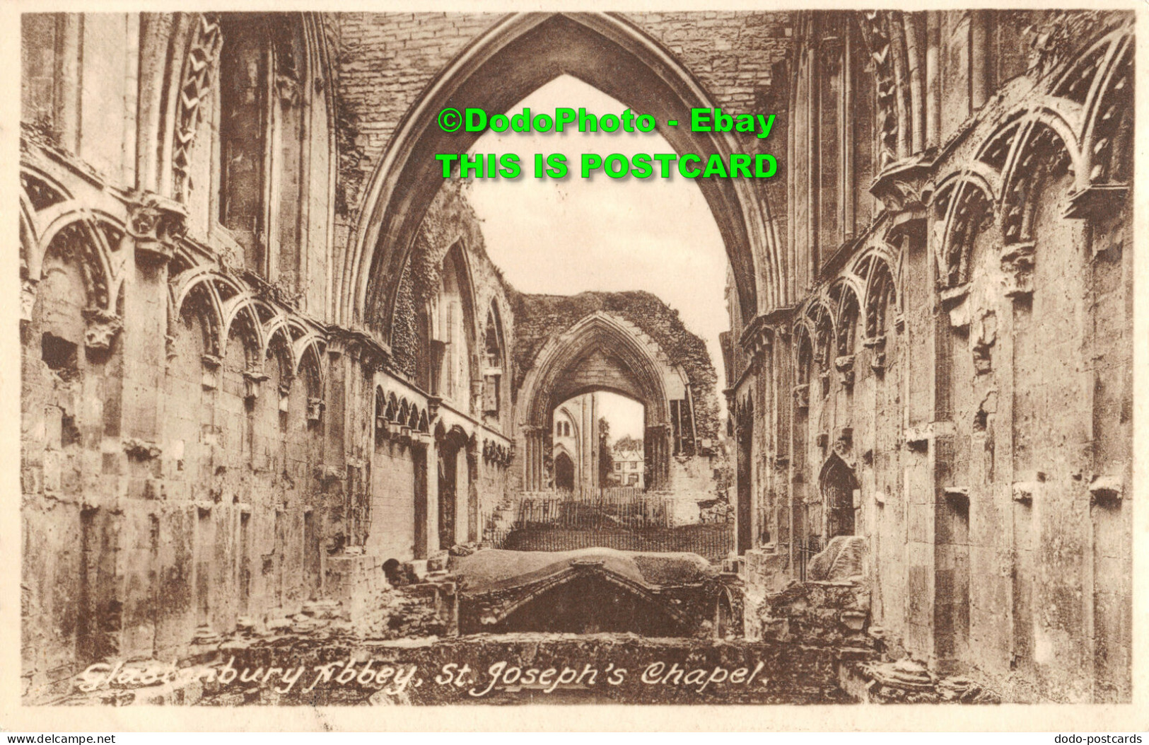 R355823 Glastonbury Abbey. St. Joseph Chapel. Goodall. Next To Tribunal. Frith S - World