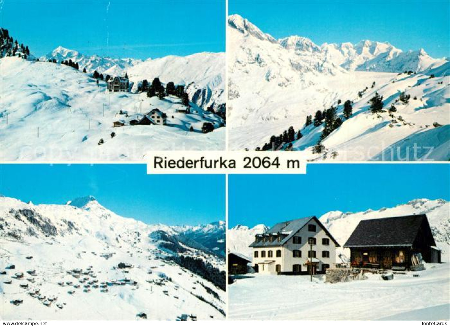 13297397 Riederalp Riederfurka Wintersportplatz Walliser Alpen Riederalp - Altri & Non Classificati