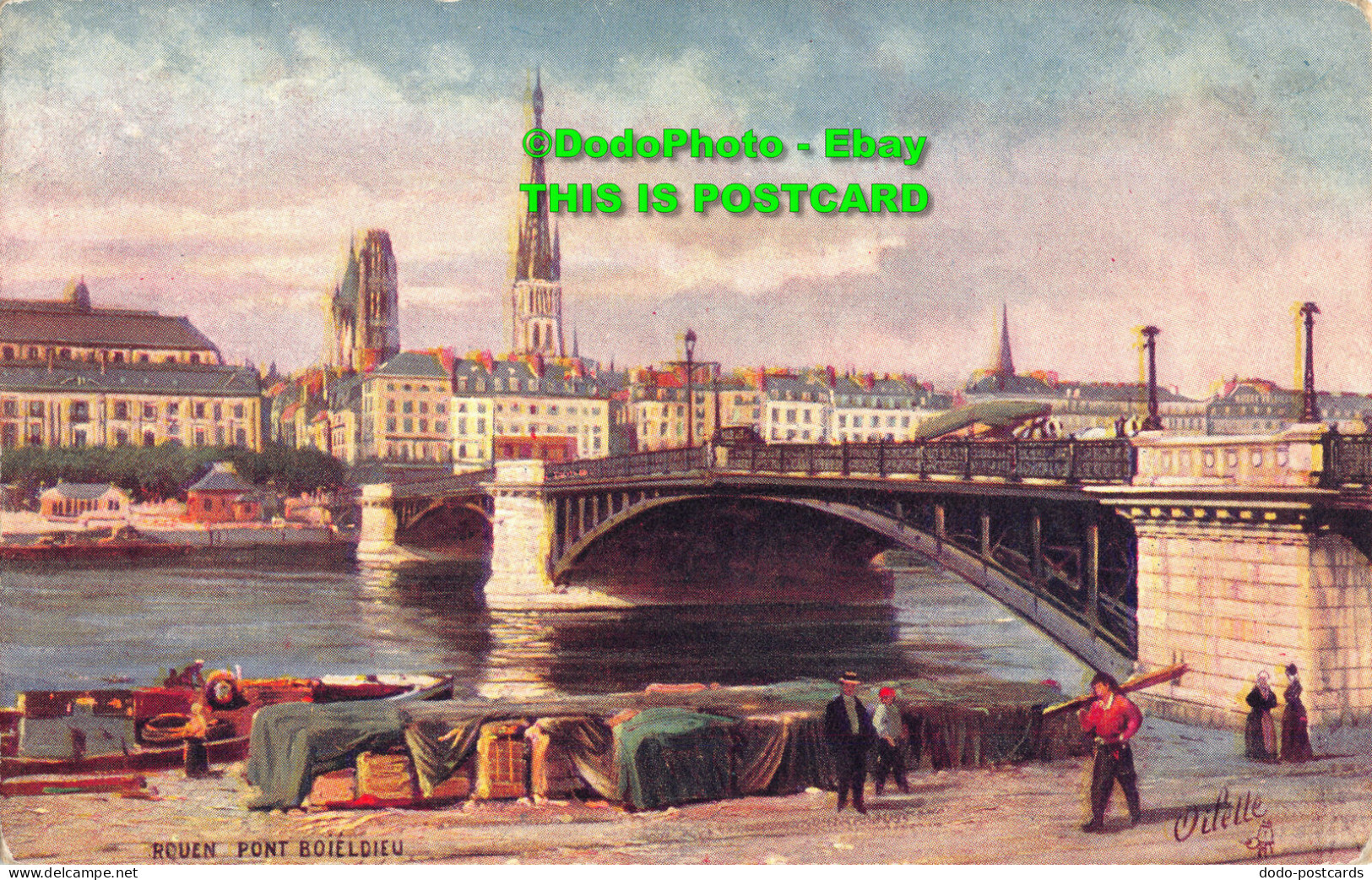 R355829 Rouen Pont Boieldieu. Rouen. I. Tuck. Oilette. Serie. 107. P. No. 6. Col - Monde