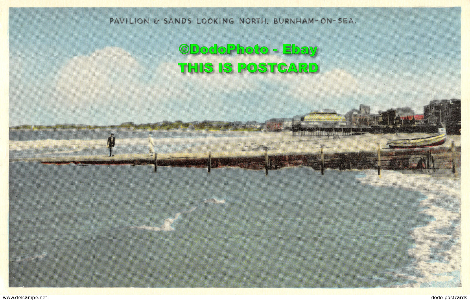 R355833 Burnham On Sea. Pavilion And Sands Looking North. E. T. W. Dennis. Newco - World