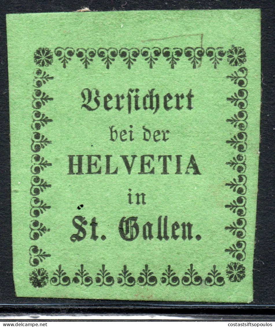 3119. ST. GALLEN UNIDENTIFIED LABEL. - Varietà