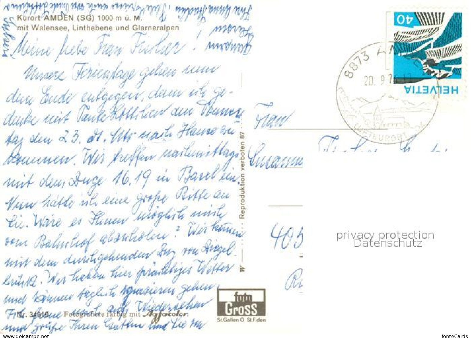 13296387 Amden SG Mit Walensee Linthebene Glarneralpen Amden SG - Other & Unclassified