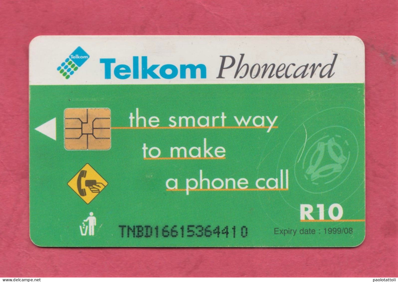 South Africa, Sud Africa- Used Phone Card With Chip By 20R, Telekom. -rhytm Of Your Soul- Exp. Date 8.1999- - South Africa
