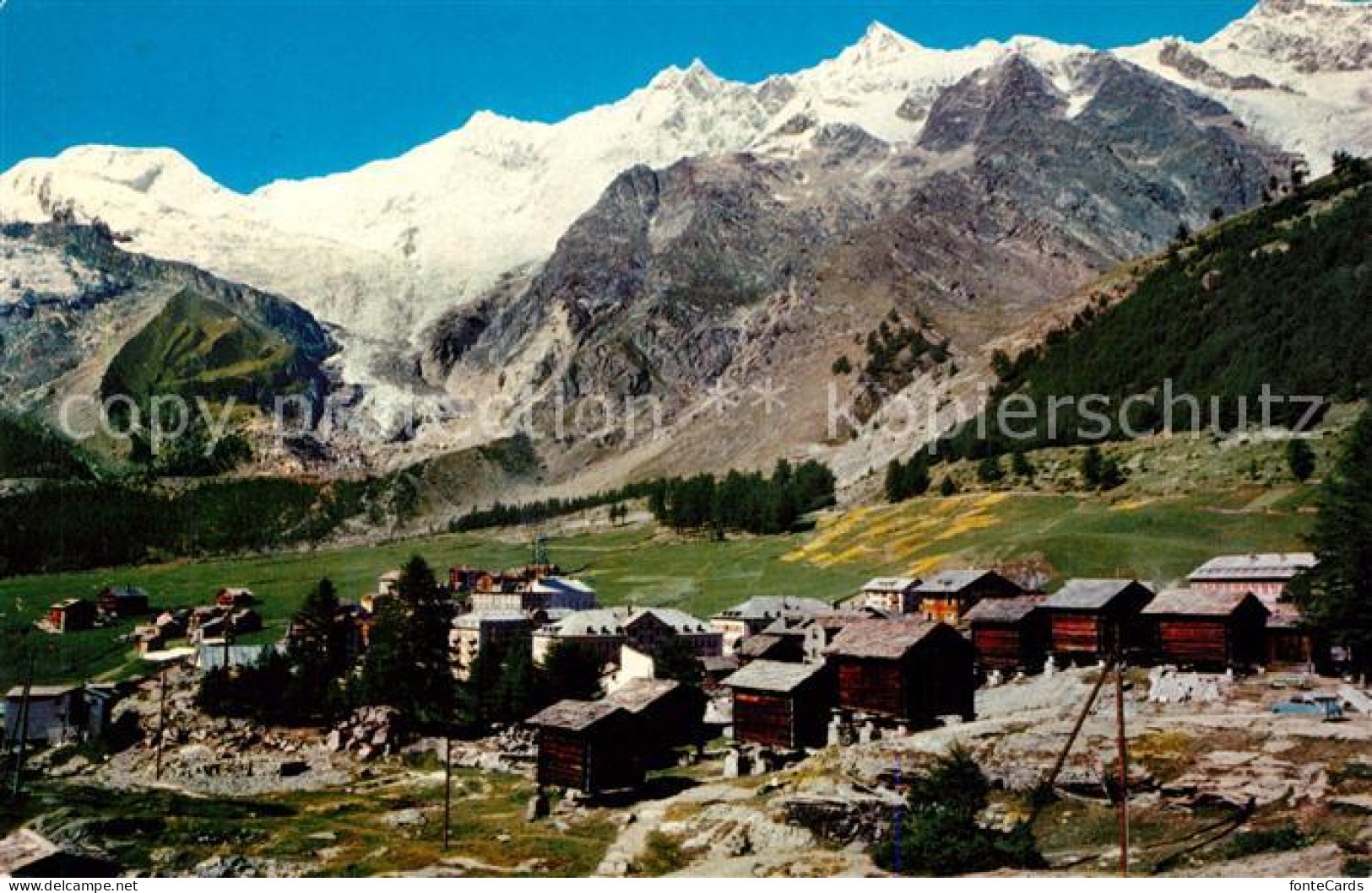 13295389 Saas-Fee Fee Gletscher Alphubel Taeschhorn Dom Saas-Fee - Other & Unclassified