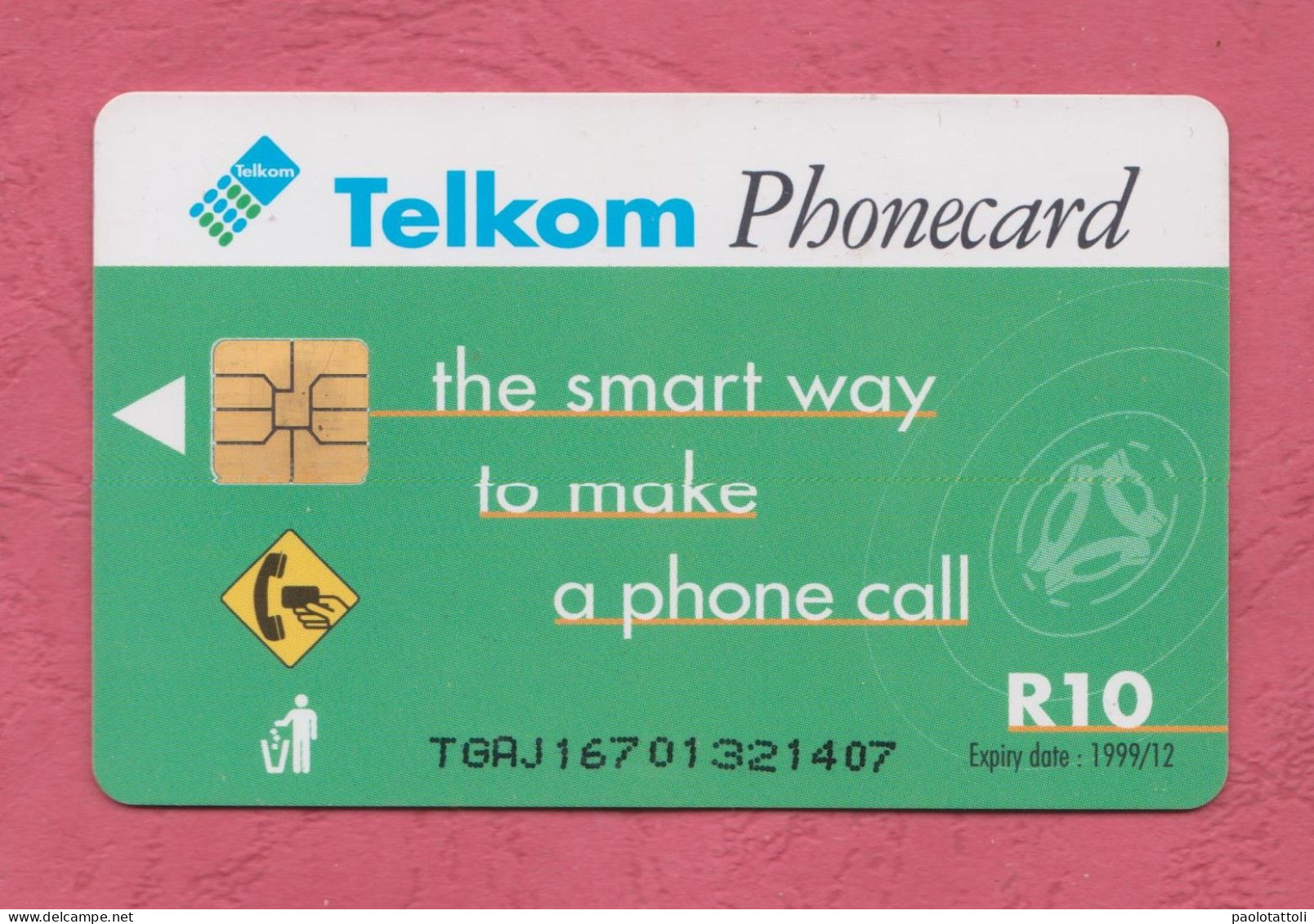 South Africa, Sud Africa- Used Phone Card With Chip By 20R, Telekom. -rhytm Of Your Soul- Exp. Date 8.1999- - Südafrika