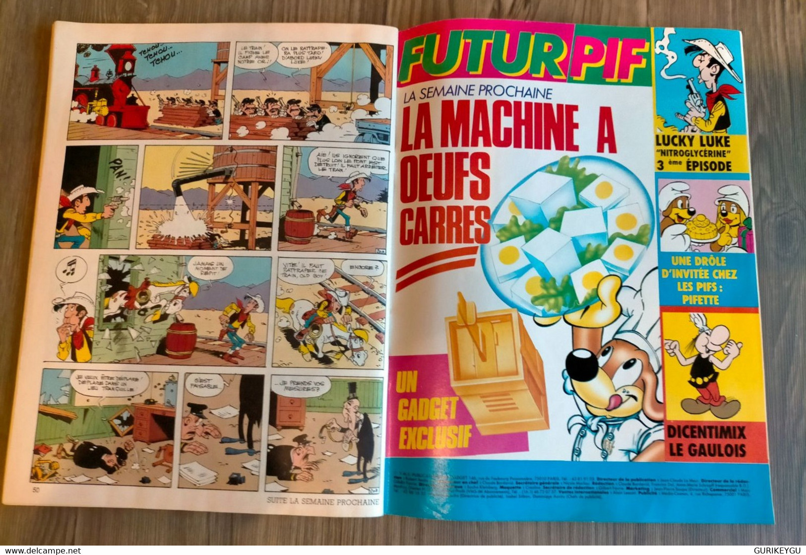 PIF GADGET N° 943 Poster PIERRE RICHARD BD PIF LUCKY LUKE Nitroglycérine 2 - Pif & Hercule