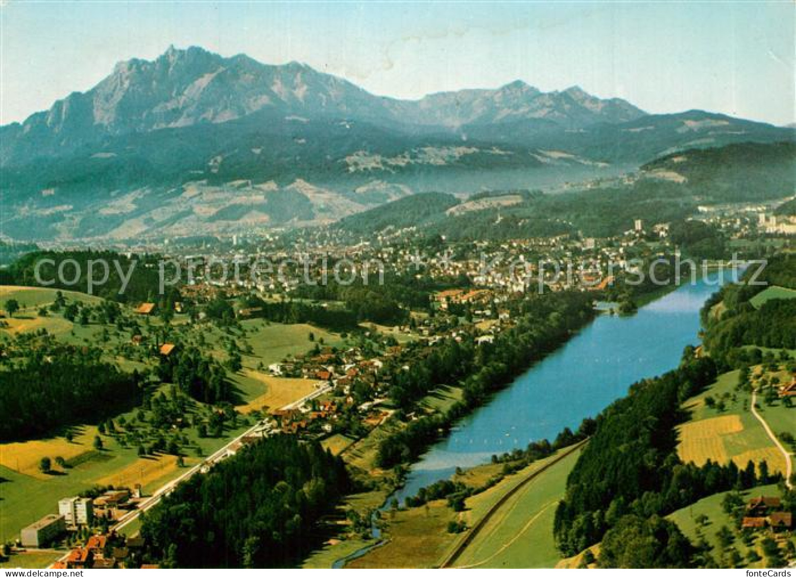 13290657 Rotsee Fliegeraufnahme Mit Luzern Und Pilatus Rotsee - Sonstige & Ohne Zuordnung