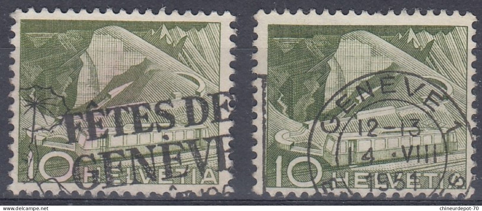 Suisse Helvetia Genève - Used Stamps