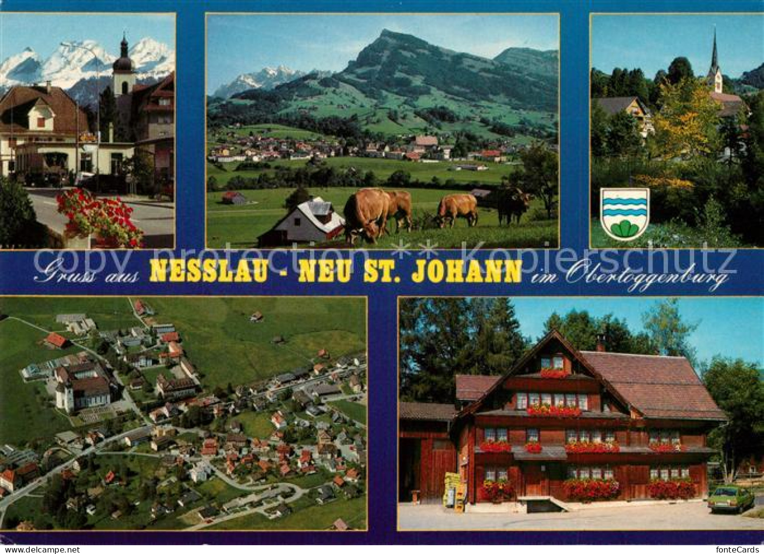 13288147 Nesslau Neu St. Johann Kuehe Fliegeraufnahme Nesslau - Andere & Zonder Classificatie