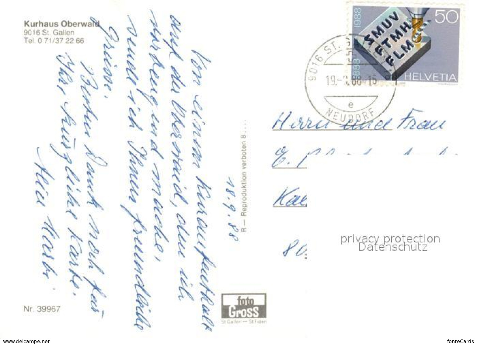 13286847 St Gallen SG Kurhaus Oberwald St Gallen SG - Other & Unclassified