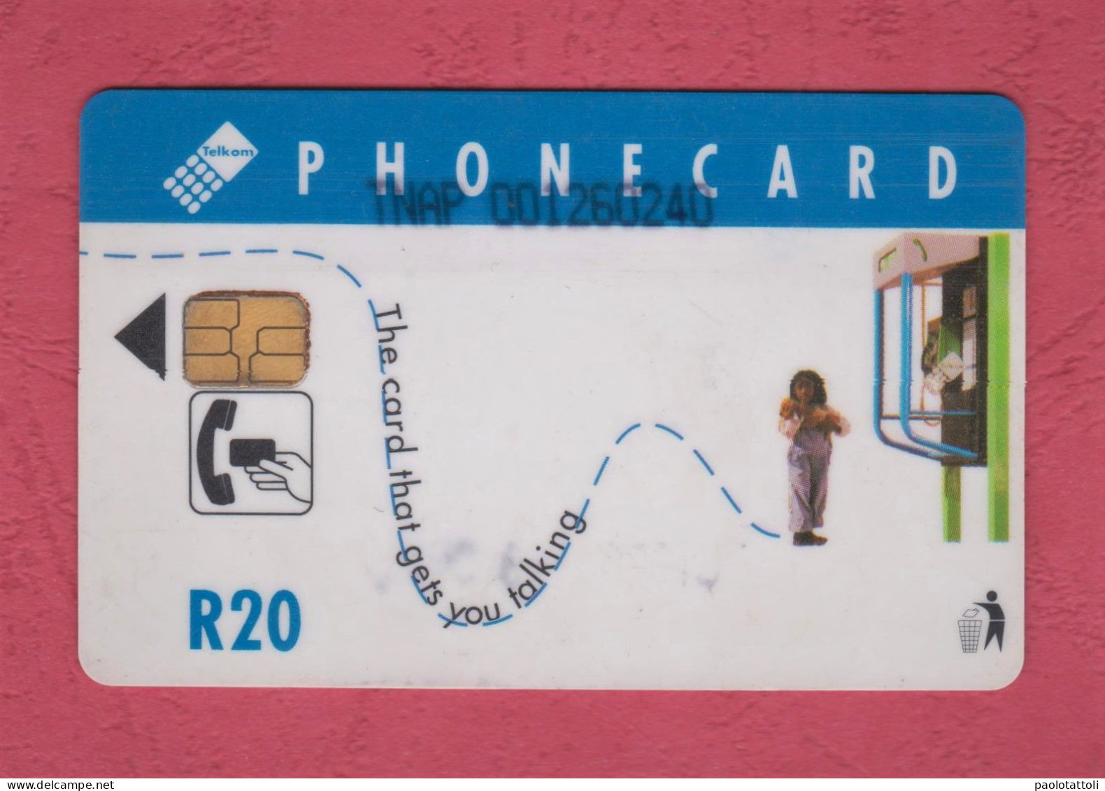 South Africa, Sud Africa-Primitive Arts-  Used Phone Cards With Chip By 20R, Telkom. - The Cards That Gets You Talking. - Südafrika