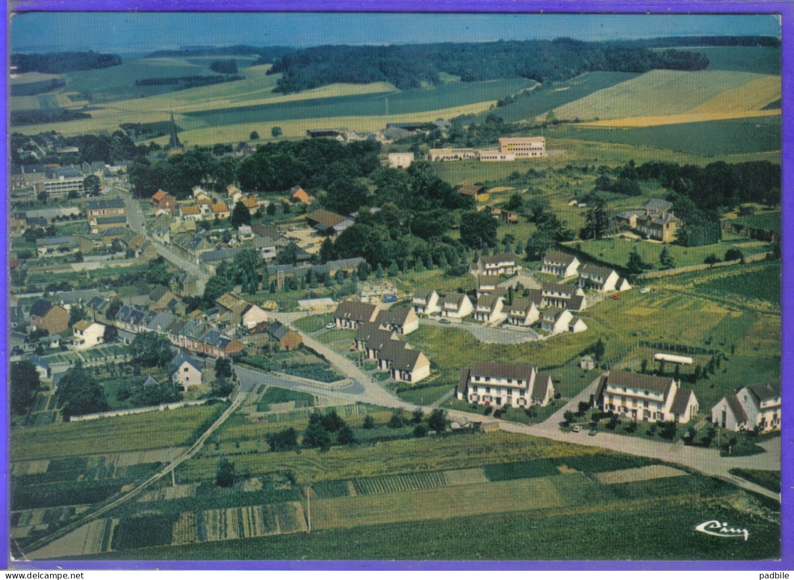 Carte Postale 02. Crécy-sur-Serre Vue D'avion  Très Beau Plan - Other & Unclassified