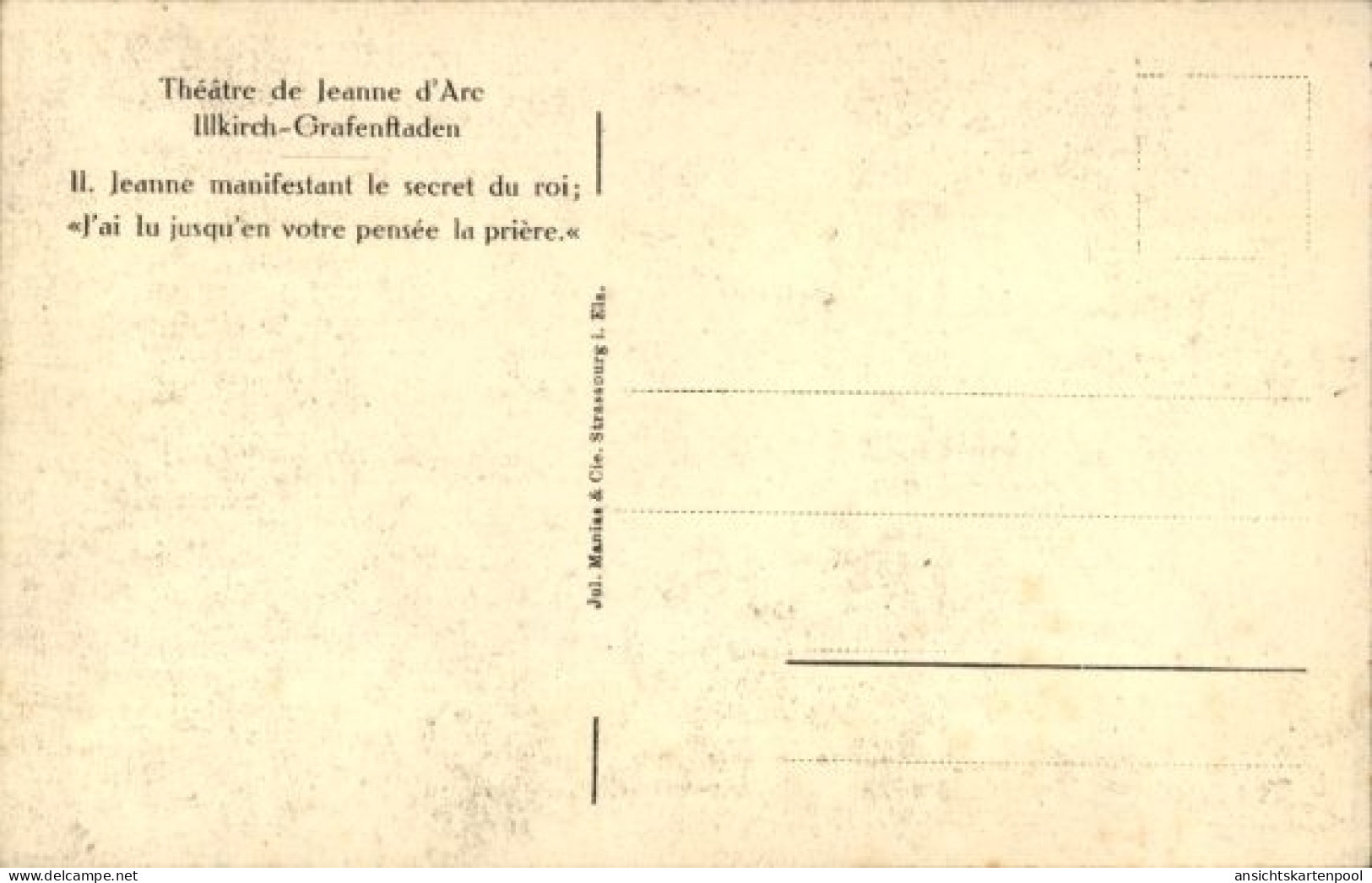 CPA Illkirch Graffenstaden Grafenstaden Elsass Bas Rhin, Theater Jeanne D'Arc - Altri & Non Classificati