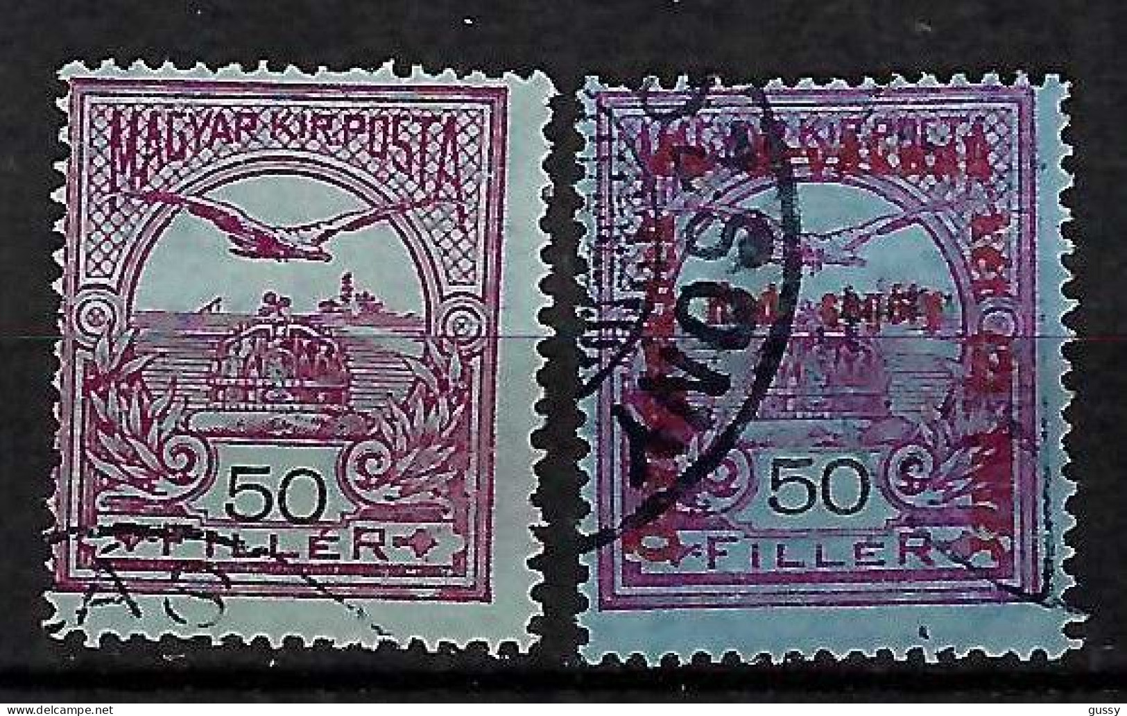 HONGRIE Ca.1900-13: Lot D' Obl., 2 Nuances - Used Stamps