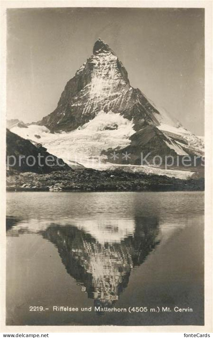 13283177 Matterhorn VS Riffelsee Mt. Cervin Matterhorn VS - Other & Unclassified