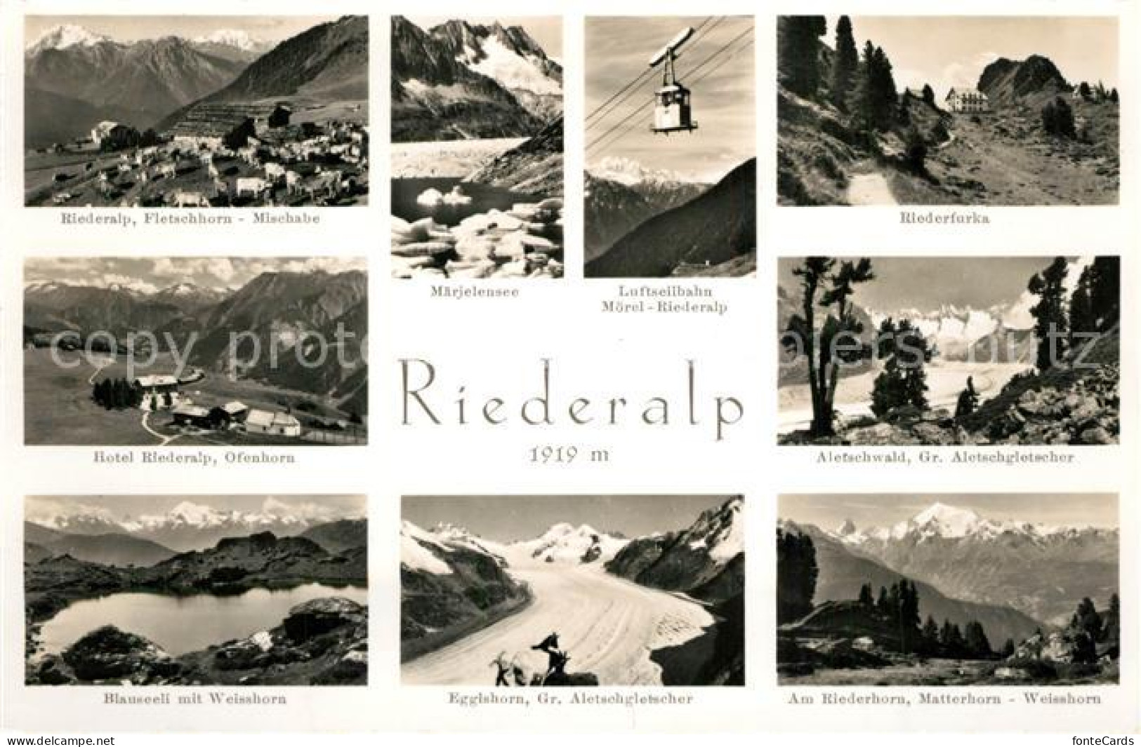 13282449 Riederalp Luftseilbahn Riederfurka Aletschwald Riederalp - Other & Unclassified