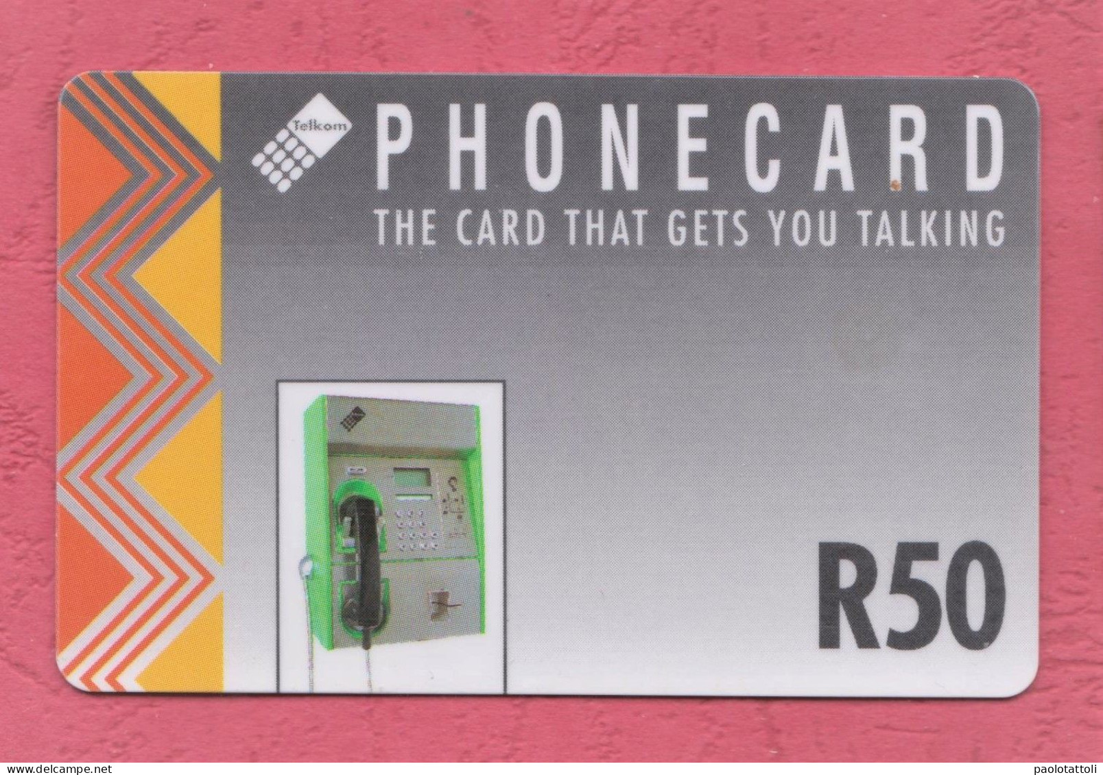 South Africa, Sud Africa- Used Phone Card With Chip By 50 & 100ands, Telkom. The Card That Gets You Talking. - Afrique Du Sud