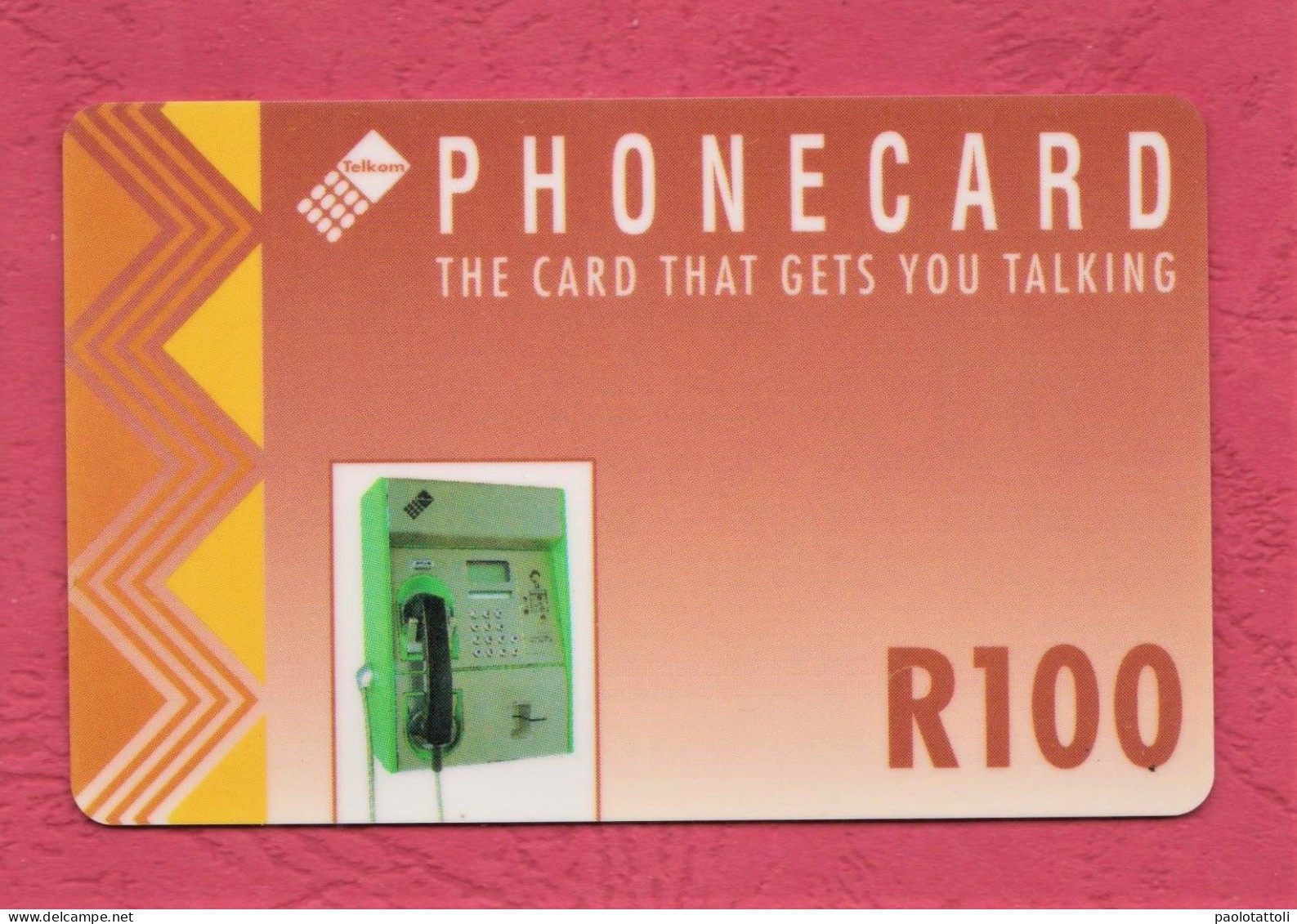 South Africa, Sud Africa- Used Phone Card With Chip By 50 & 100ands, Telkom. The Card That Gets You Talking. - Afrique Du Sud