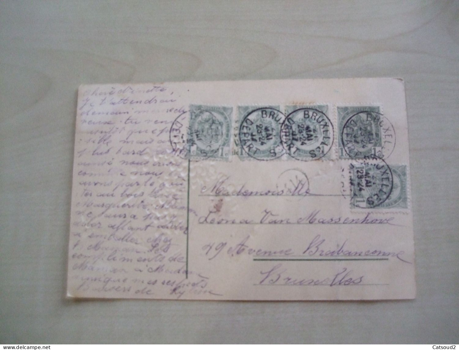Carte Postale Ancienne 1907 FLEURS Violettes - Fiori