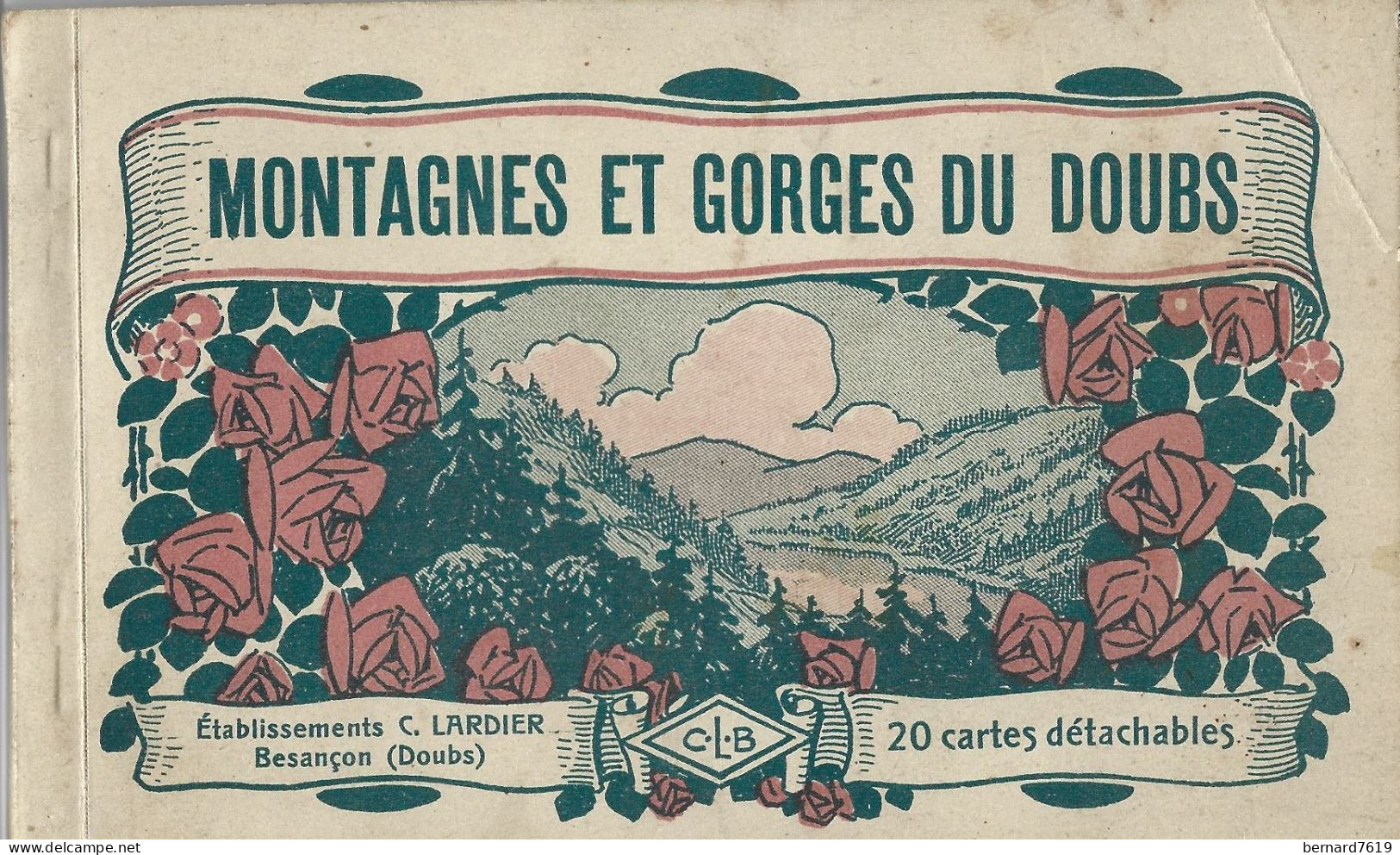 25   Carnet  De 20 Cartes Detachables - Montagnes Et Gorges Du Doubs - Etablissements C Lardier Besancon - Other & Unclassified