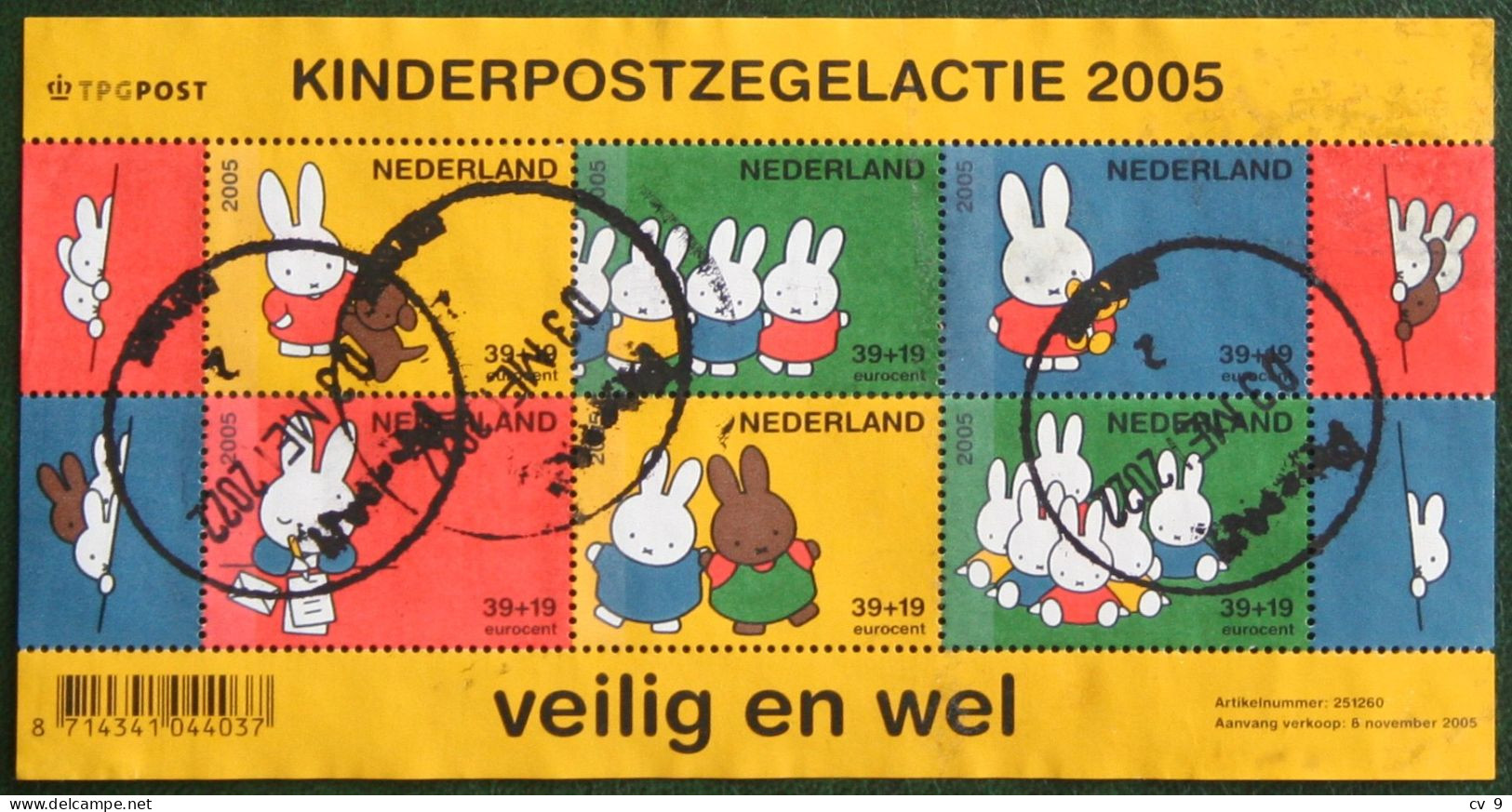 Blok Kinderzegels Child Welfare NVPH 2370 (Mi Block 93) 2005  Used Gebruikt Oblitere NEDERLAND NIEDERLANDE / NETHERLANDS - Gebraucht