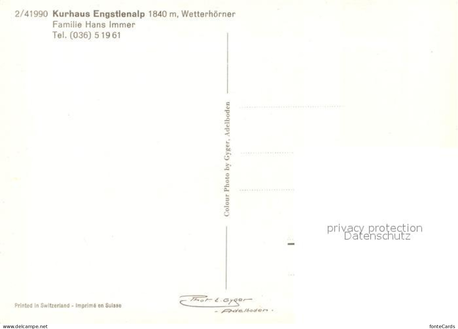 13267147 Engstlenalp BE Kurhaus Wetterhoerner Engstlenalp BE - Other & Unclassified