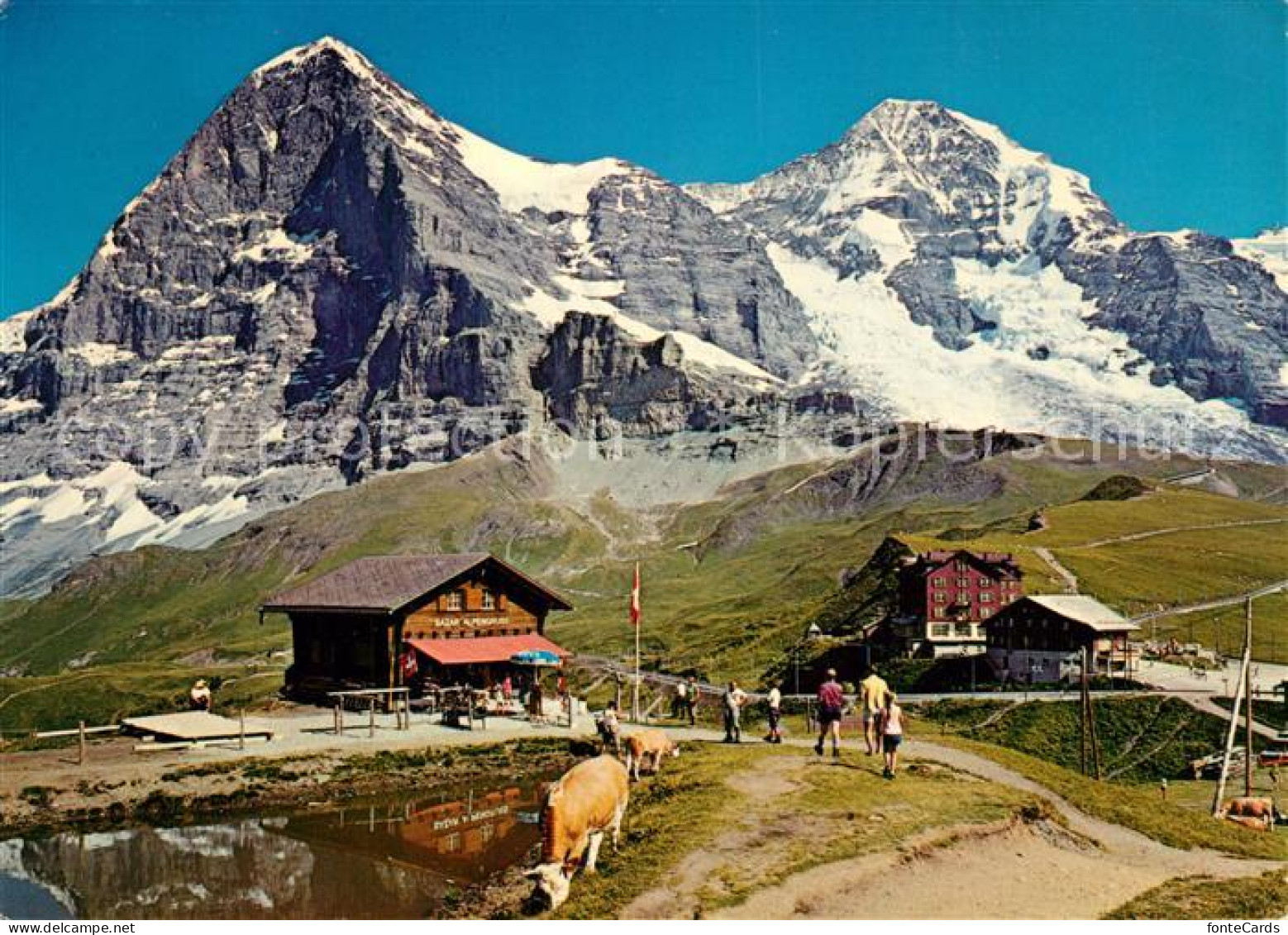 13266447 Kleine Scheidegg Interlaken Eigernordwand Moench Kleine Scheidegg - Sonstige & Ohne Zuordnung