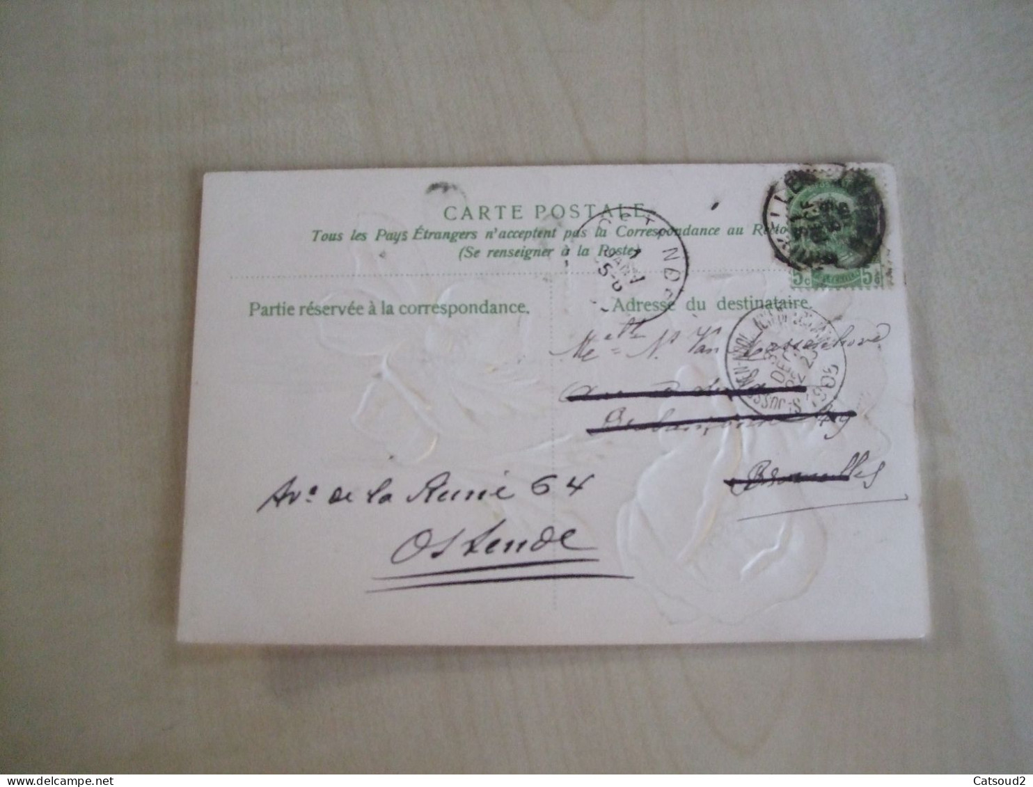 Carte Postale Ancienne En Relief 1905MES MEILLEURS VOEUX Renoncules - Neujahr