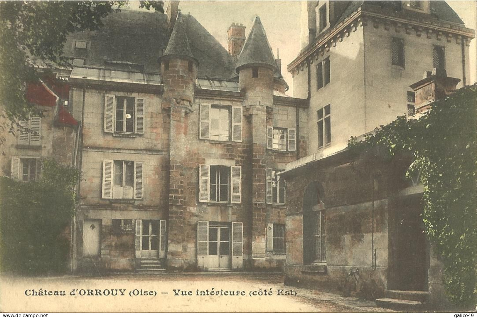 7460 CPA Château D'Orrouy - Vue Intérieure Côté Est - Andere & Zonder Classificatie