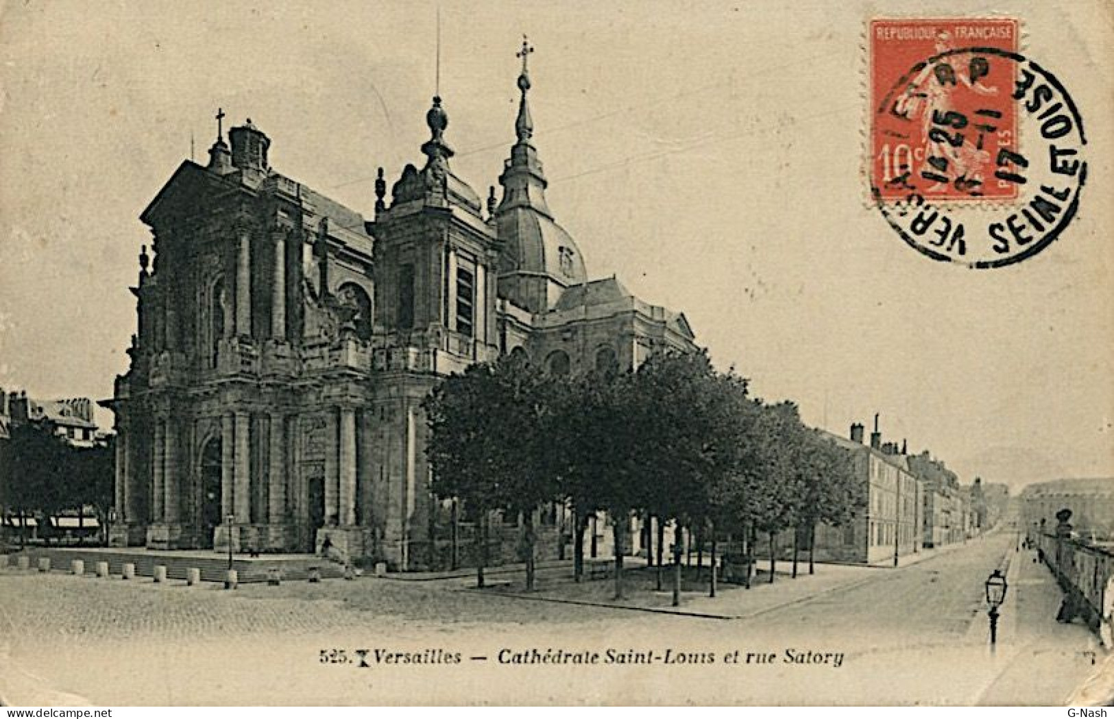 CPA 78 - Versailles - La Cathédrale Saint Louis Et La Rue Satory - Versailles