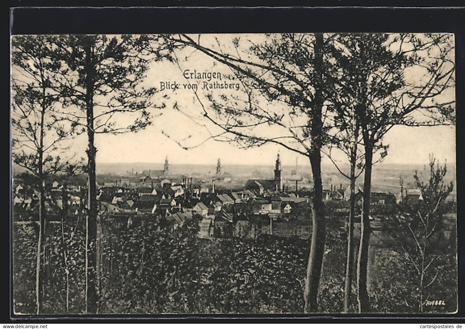 AK Erlangen, Blick Vom Rathsberg  - Erlangen