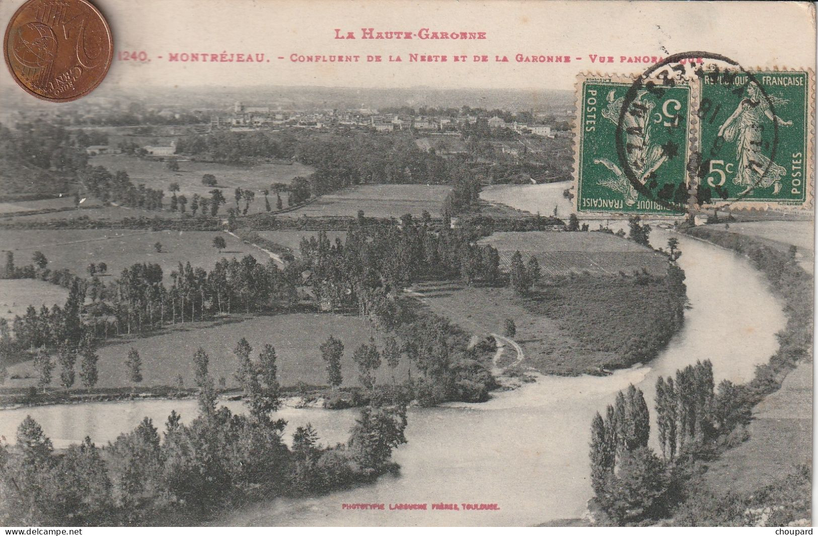 31 - Carte Postale Ancienne De  MONTREJEAU  Vue Aérienne - Montréjeau