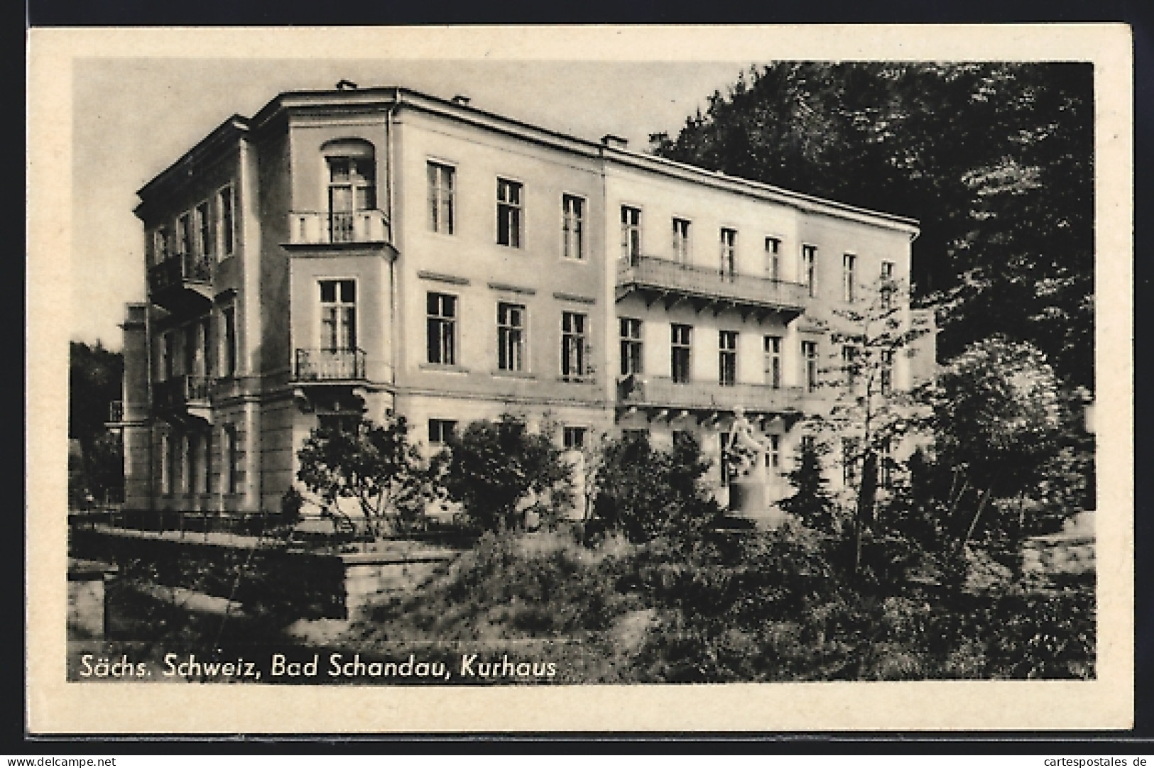 AK Bad Schandau /Sächs. Schweiz, Blick Aufs Kurhaus  - Bad Schandau