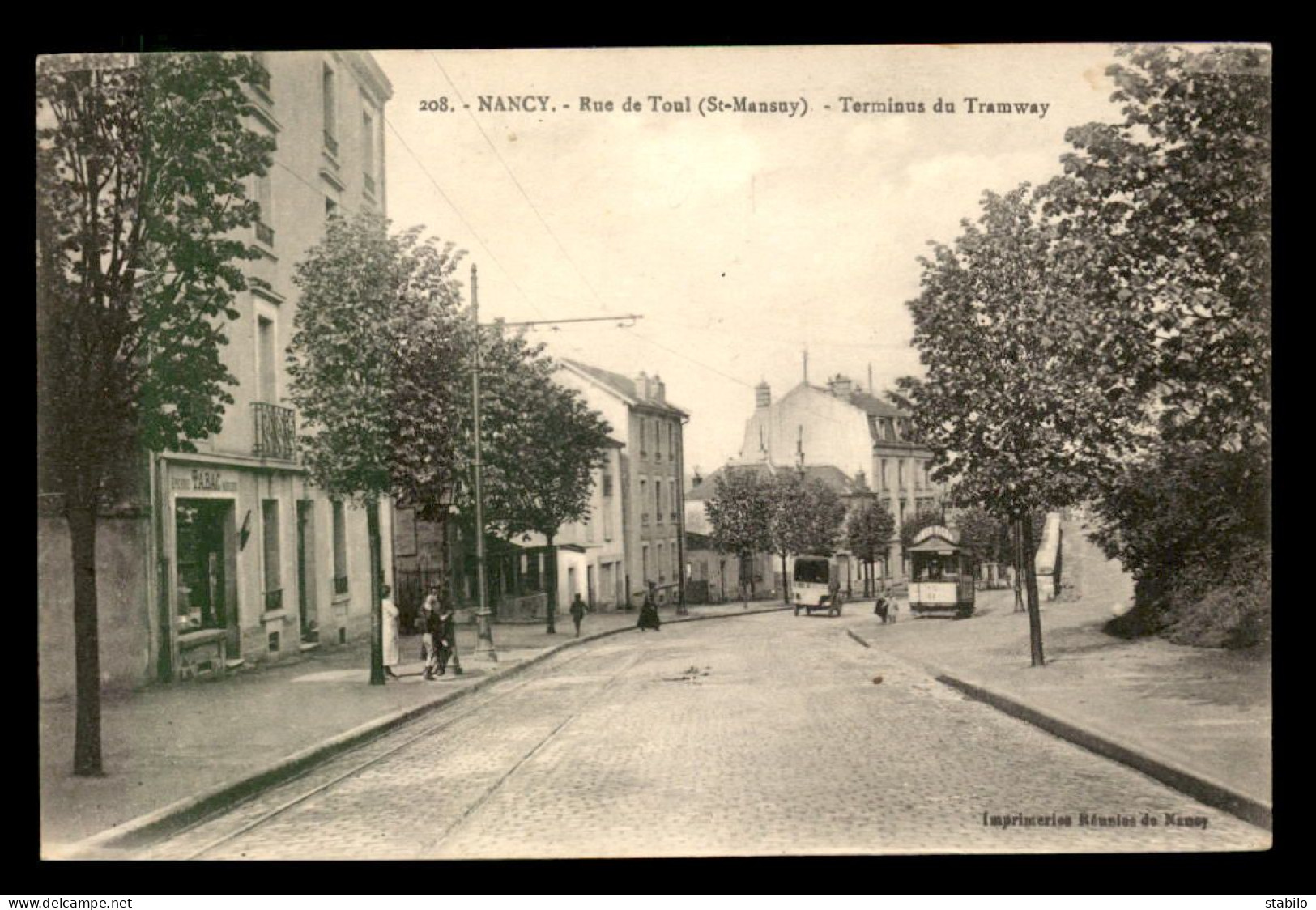 54 - NANCY - RUE DE TOUL (ST-MANSUY) - TERMINUS DES TRAMWAYS - Nancy